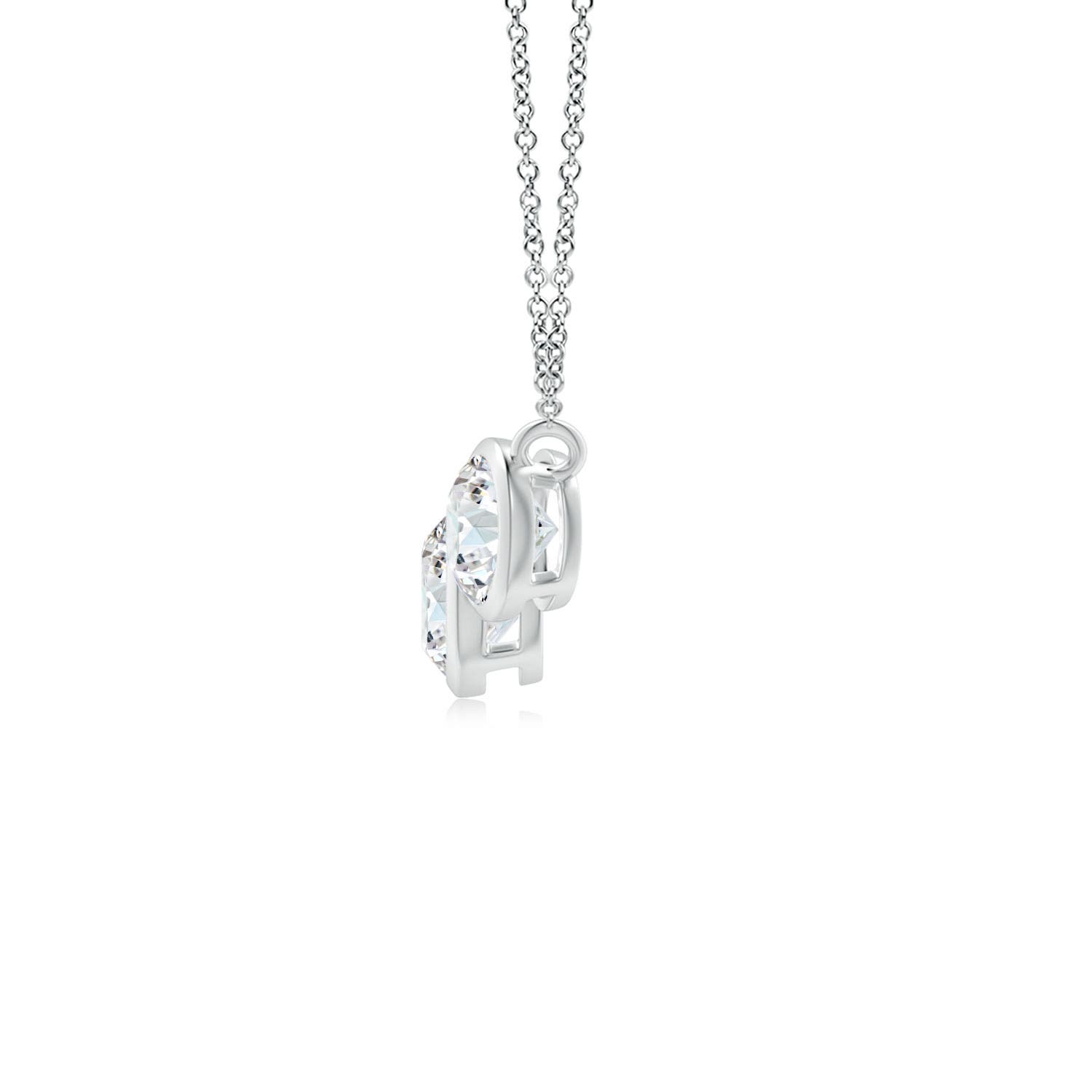 ◆STONEHENgE◆ SHe 14K Diamond Necklace SA24D40U4W ANGARA 0.49 Ct Natural Diamond Pendant Necklace in 14K Solid