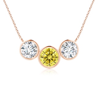 Round Fancy Intense, VS2 Yellow Diamond