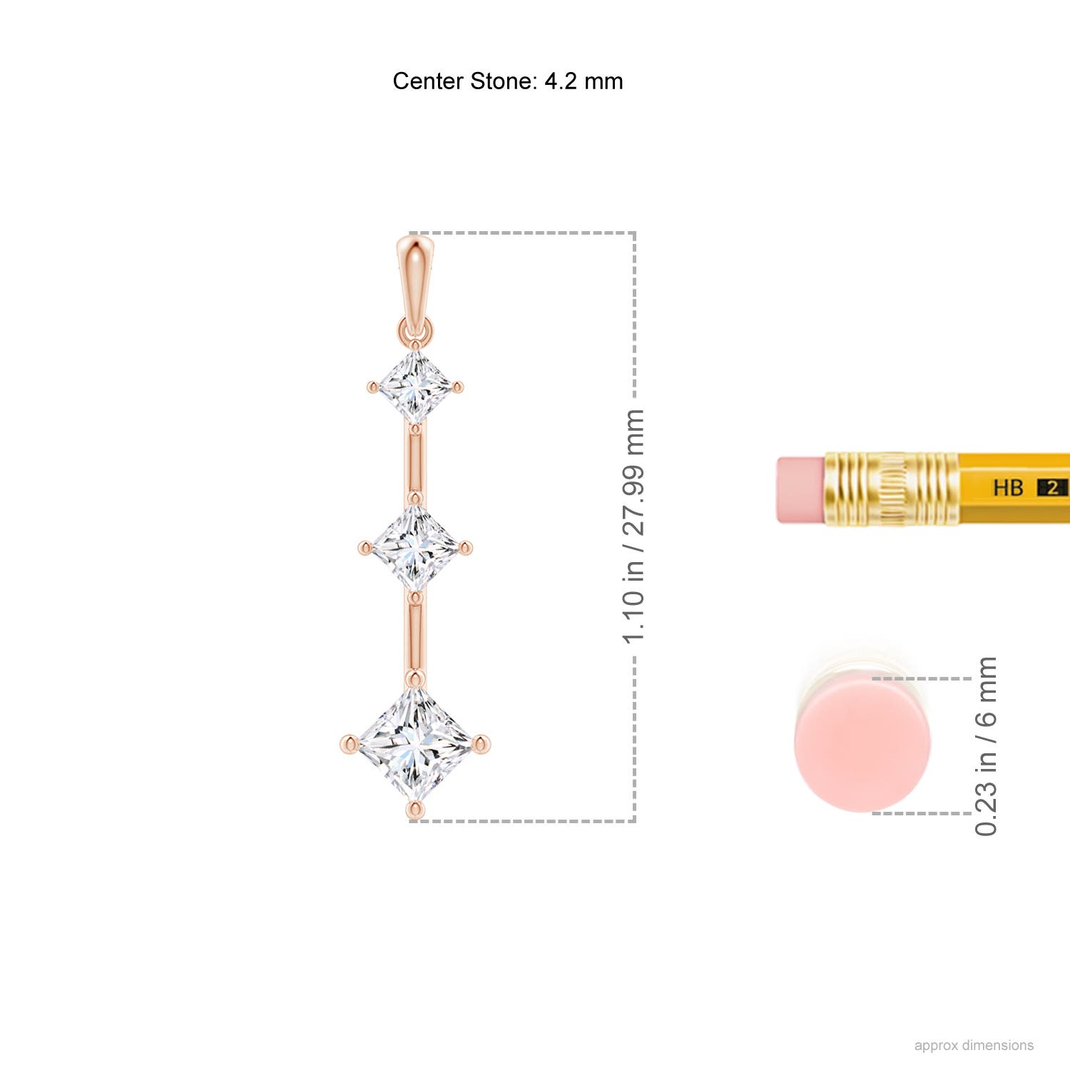 G, VS2 / 0.75 CT / 14 KT Rose Gold