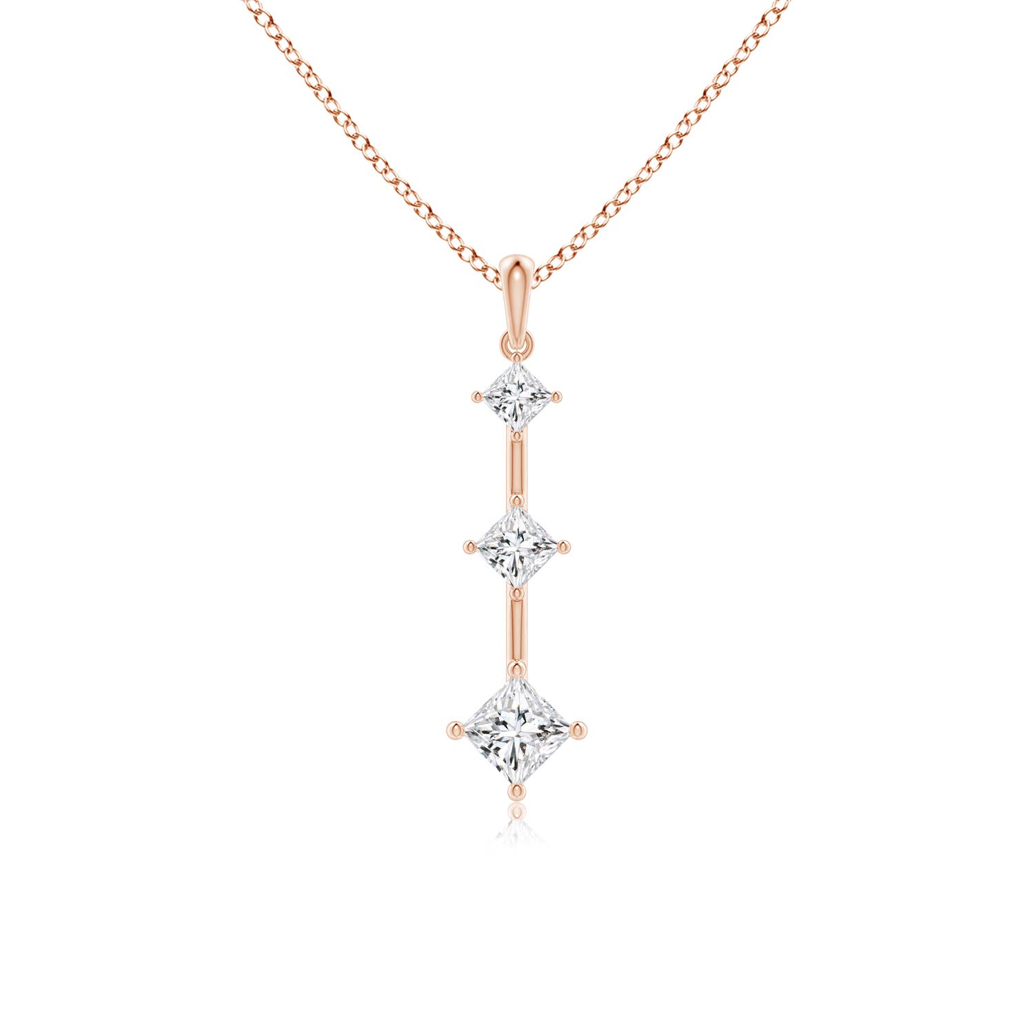 H, SI2 / 0.75 CT / 14 KT Rose Gold