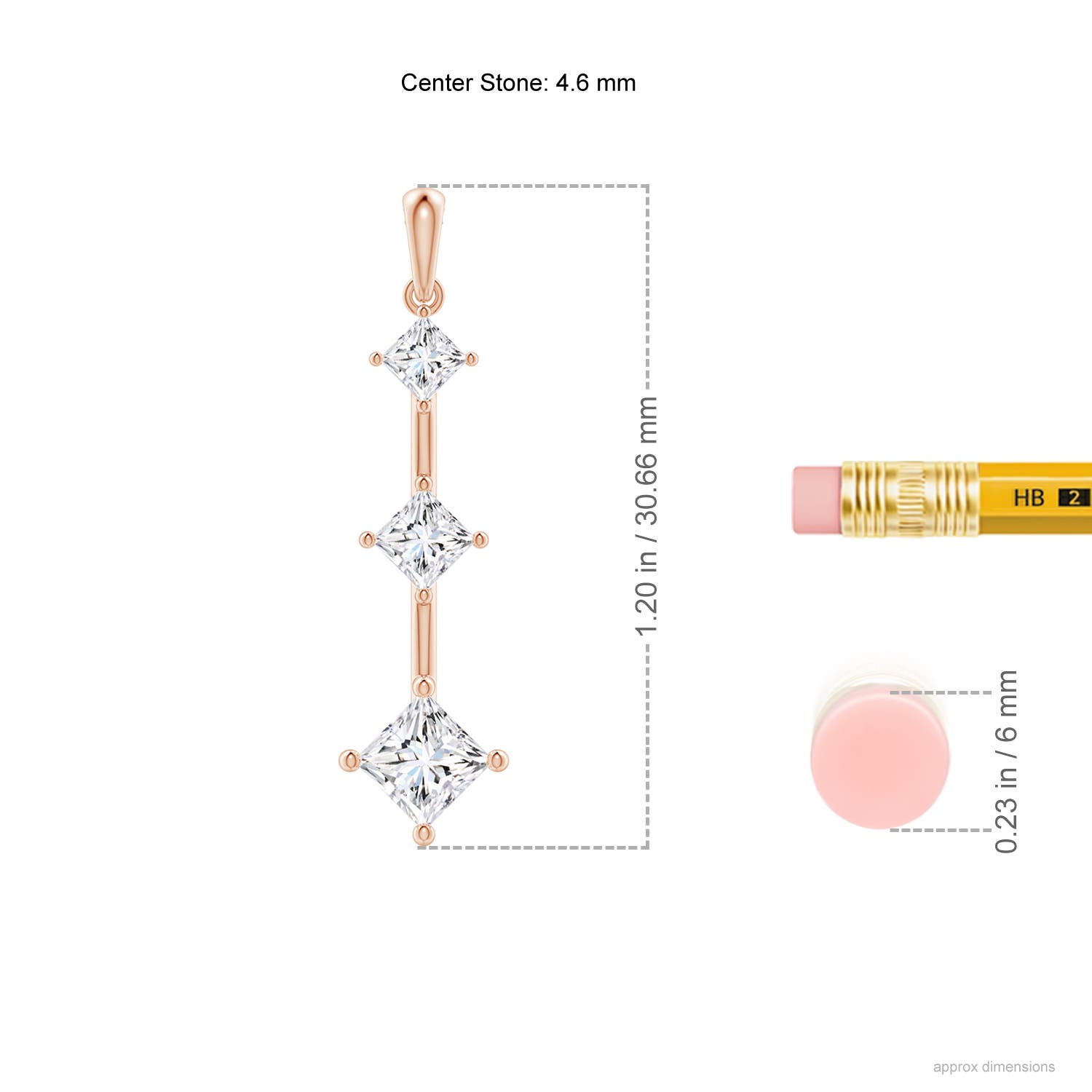 G, VS2 / 0.99 CT / 14 KT Rose Gold