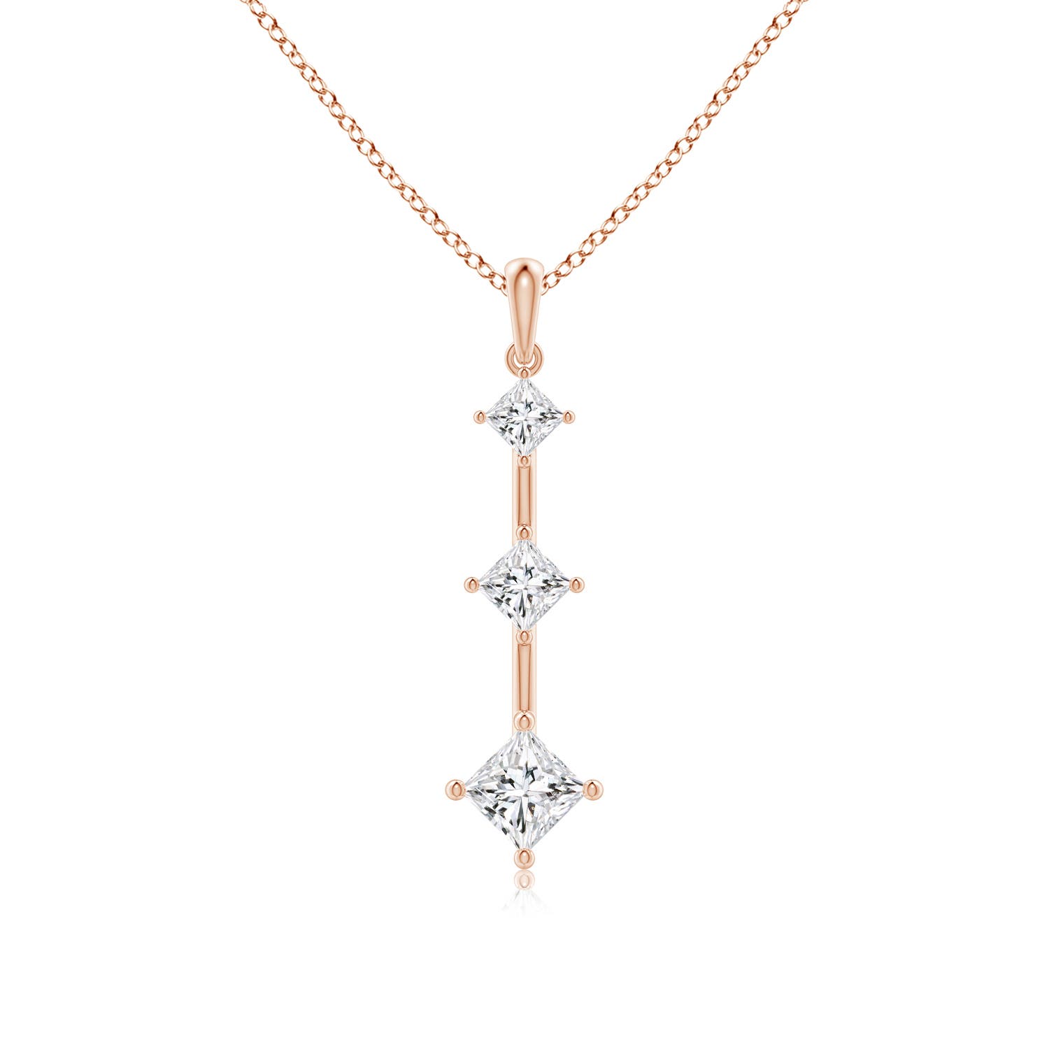 H, SI2 / 0.99 CT / 14 KT Rose Gold