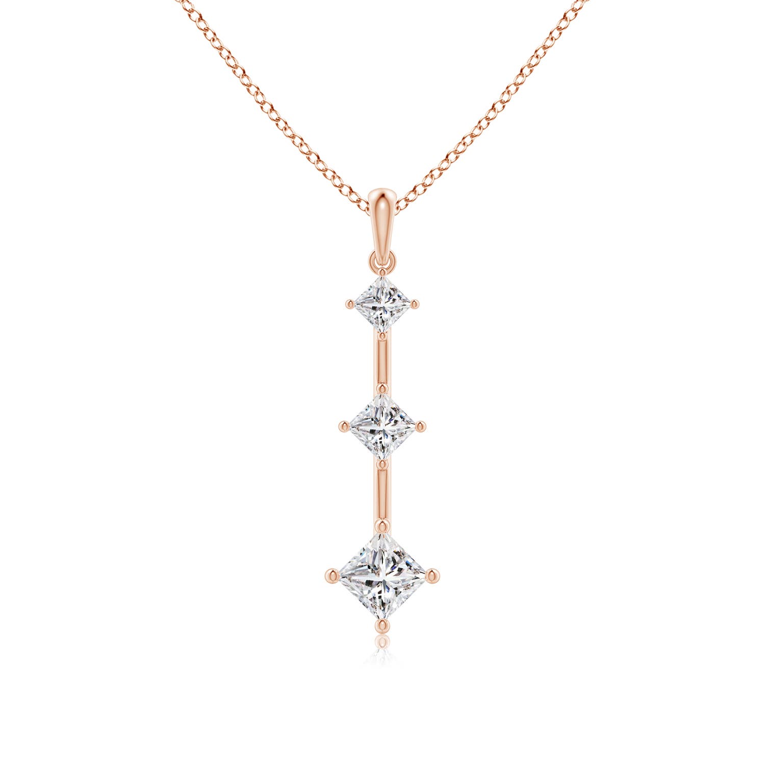 I-J, I1-I2 / 0.99 CT / 14 KT Rose Gold