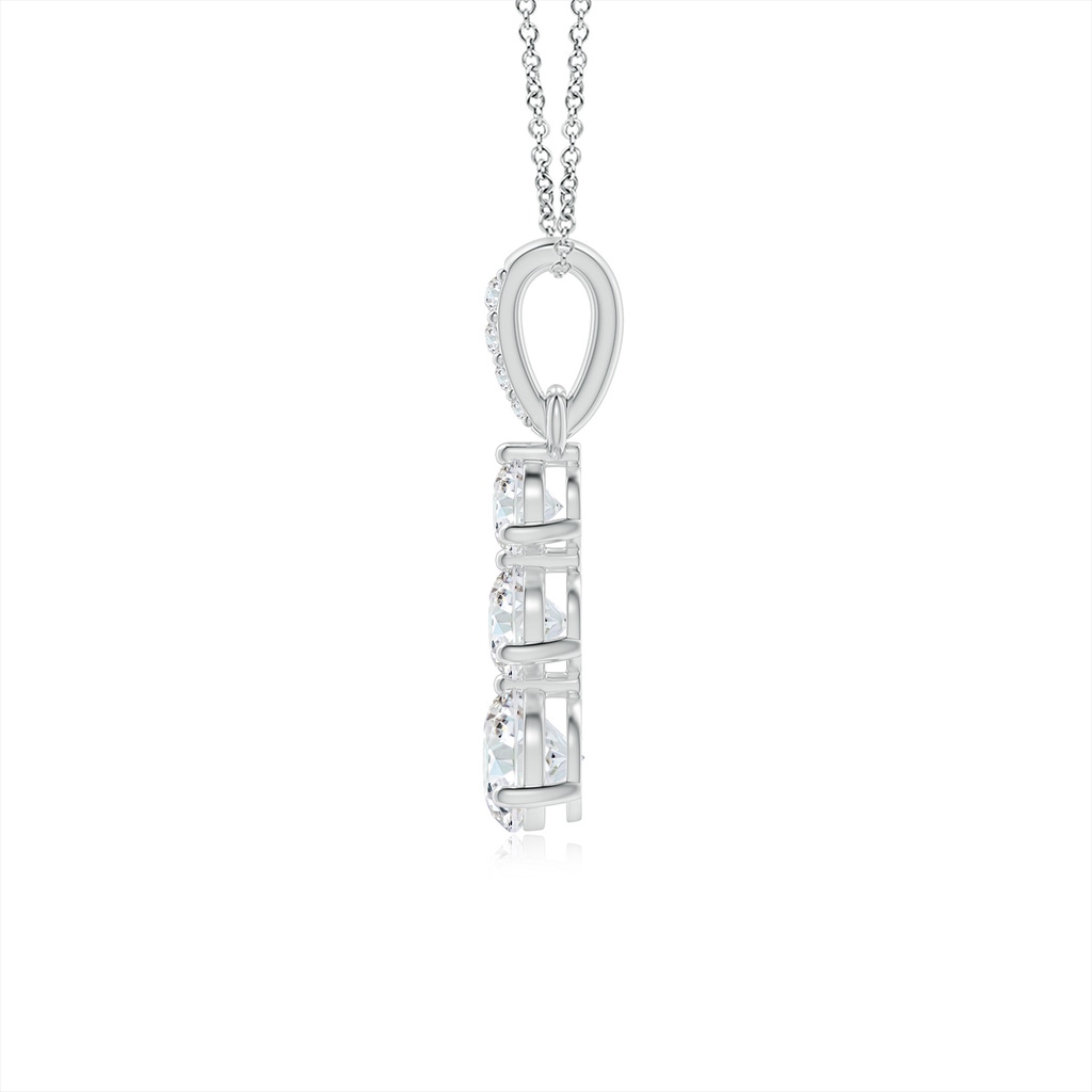 4.1mm GVS2 Graduated Prong-Set Round Diamond Pendant in P950 Platinum - side_1