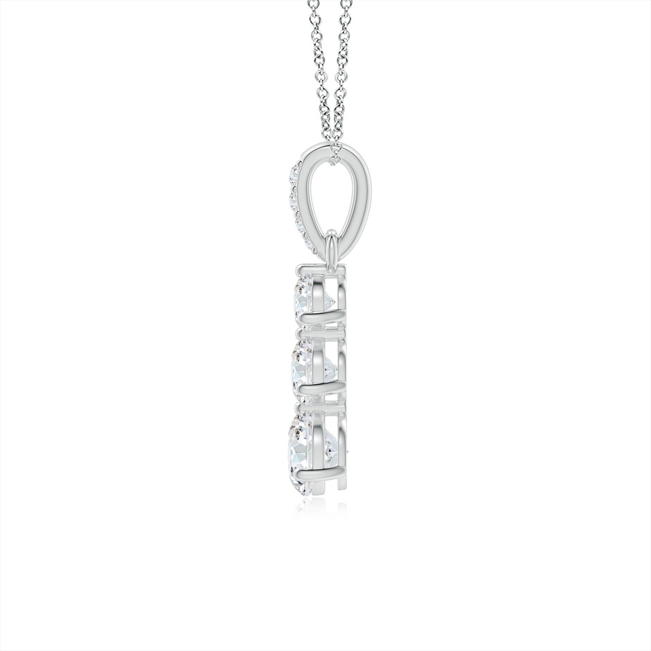 4.1mm GVS2 Graduated Prong-Set Round Diamond Pendant in P950 Platinum side-1