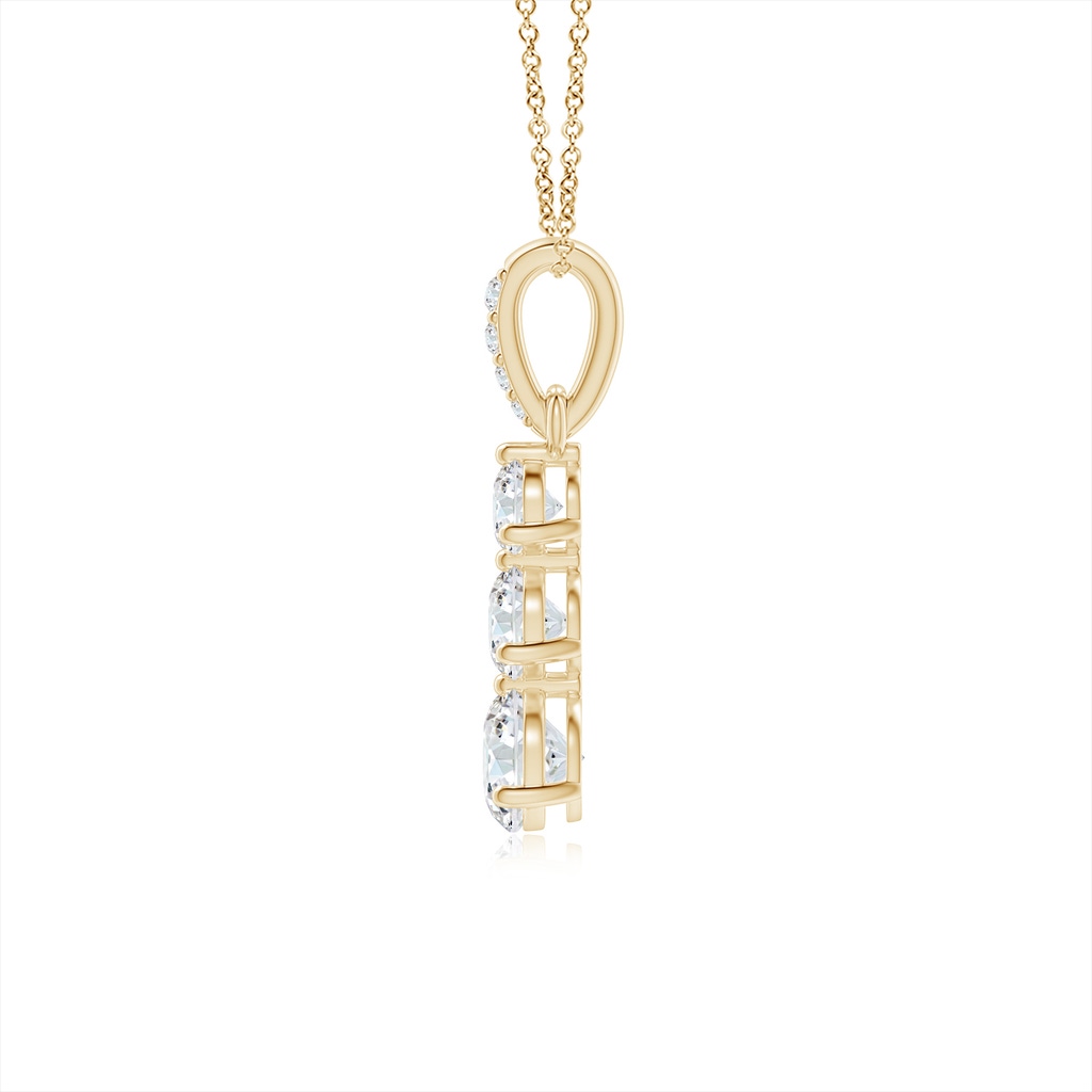 4.1mm GVS2 Graduated Prong-Set Round Diamond Pendant in Yellow Gold - side_1