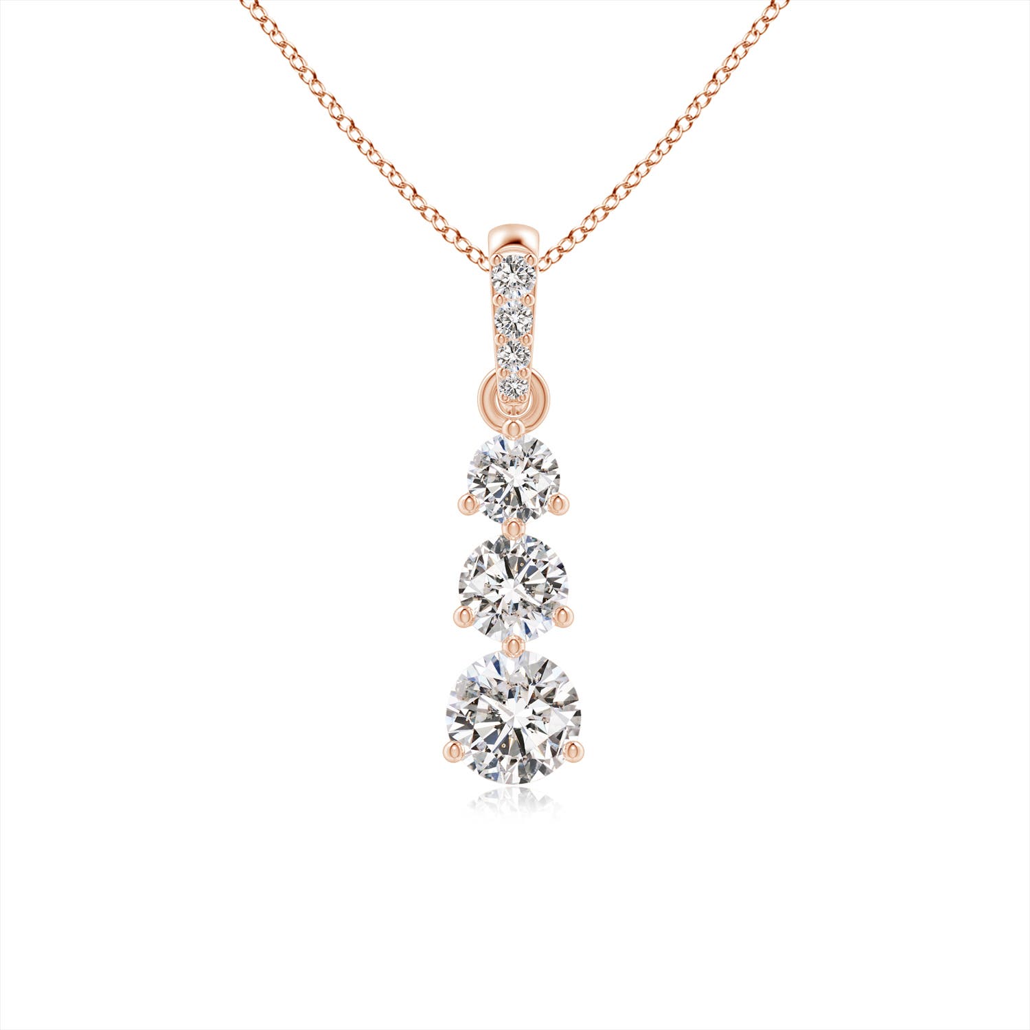 I-J, I1-I2 / 0.5 CT / 14 KT Rose Gold