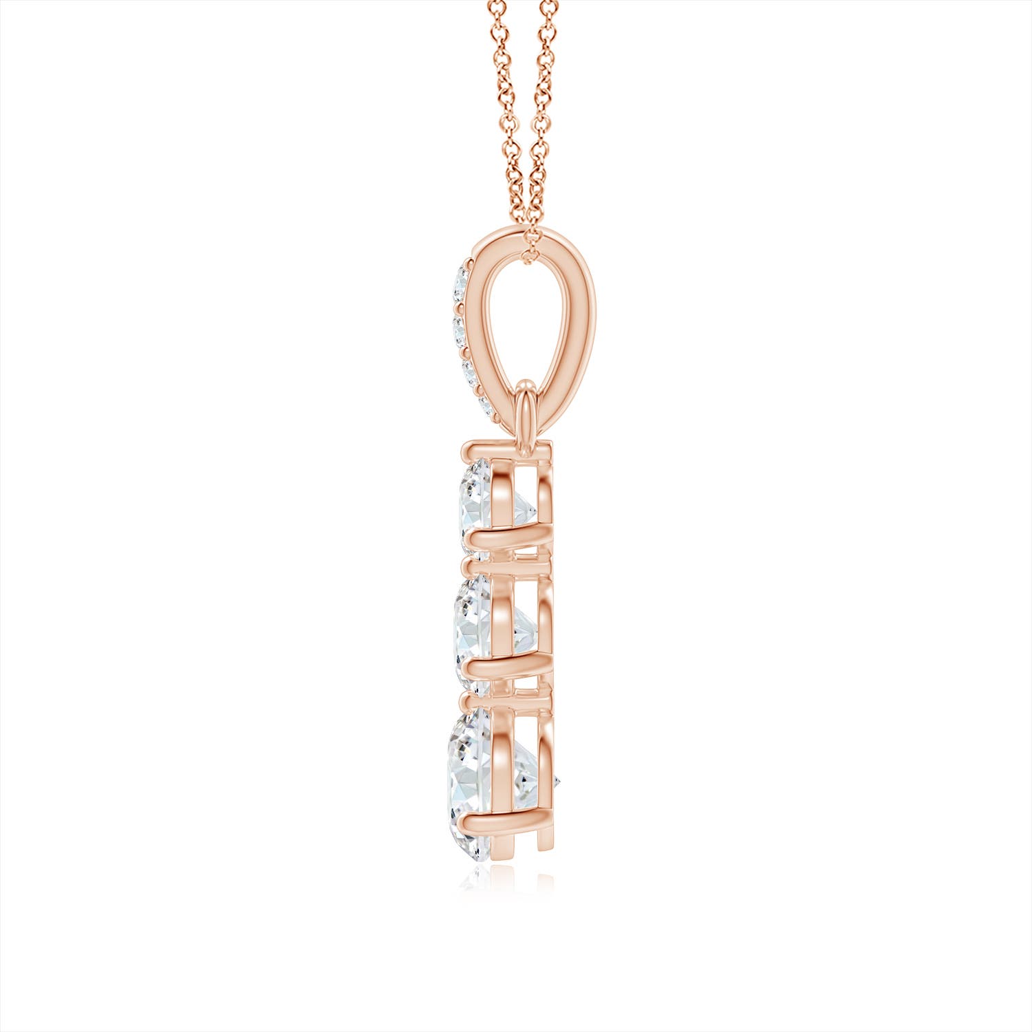 G, VS2 / 0.76 CT / 14 KT Rose Gold