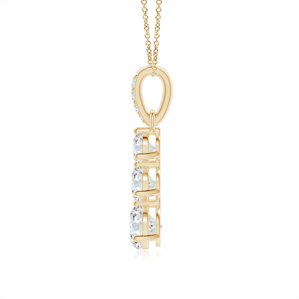 4.7mm GVS2 Graduated Prong-Set Round Diamond Pendant in Yellow Gold - side_1