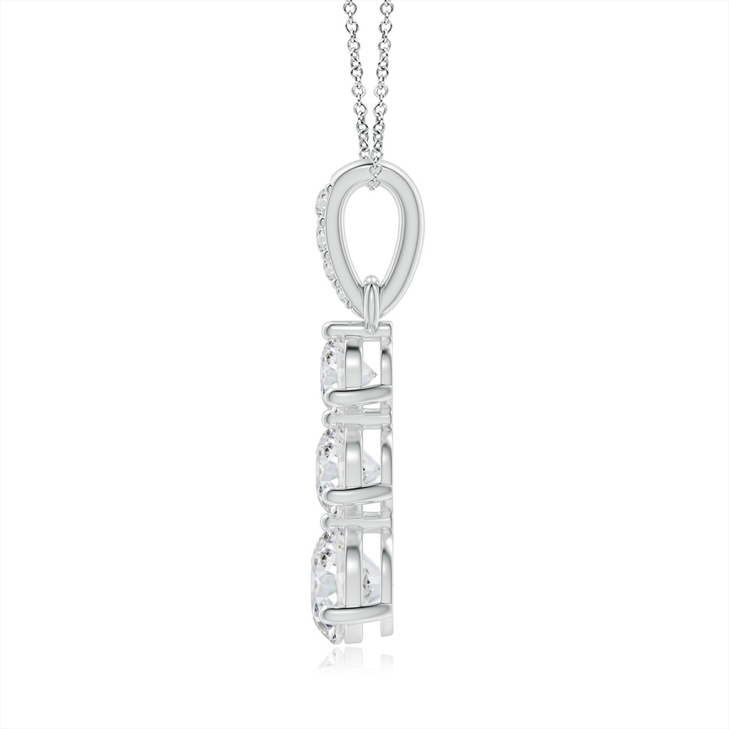 5.1mm HSI2 Graduated Prong-Set Round Diamond Pendant in White Gold - side_1