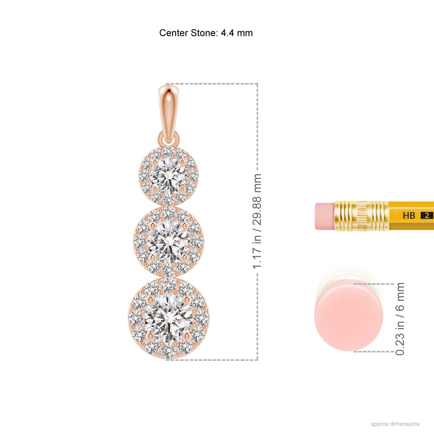 I-J, I1-I2 / 1.01 CT / 14 KT Rose Gold