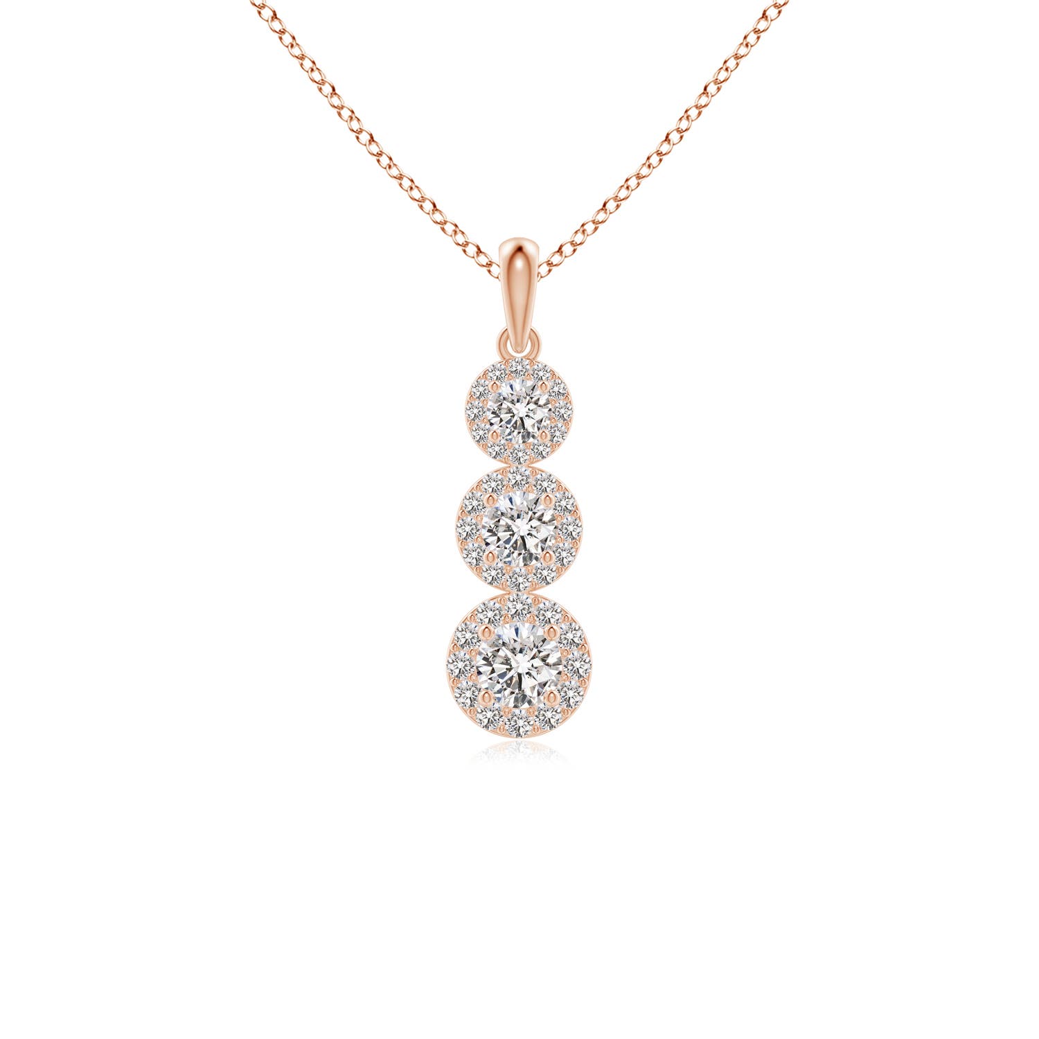 I-J, I1-I2 / 0.76 CT / 14 KT Rose Gold