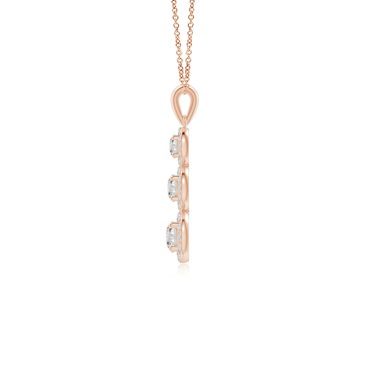 I-J, I1-I2 / 0.76 CT / 14 KT Rose Gold