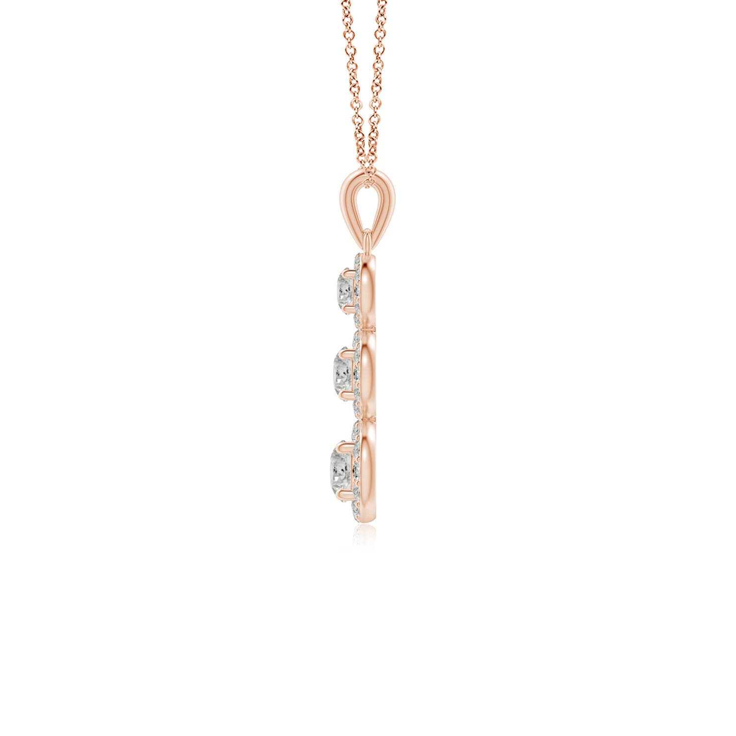 K, I3 / 0.76 CT / 14 KT Rose Gold