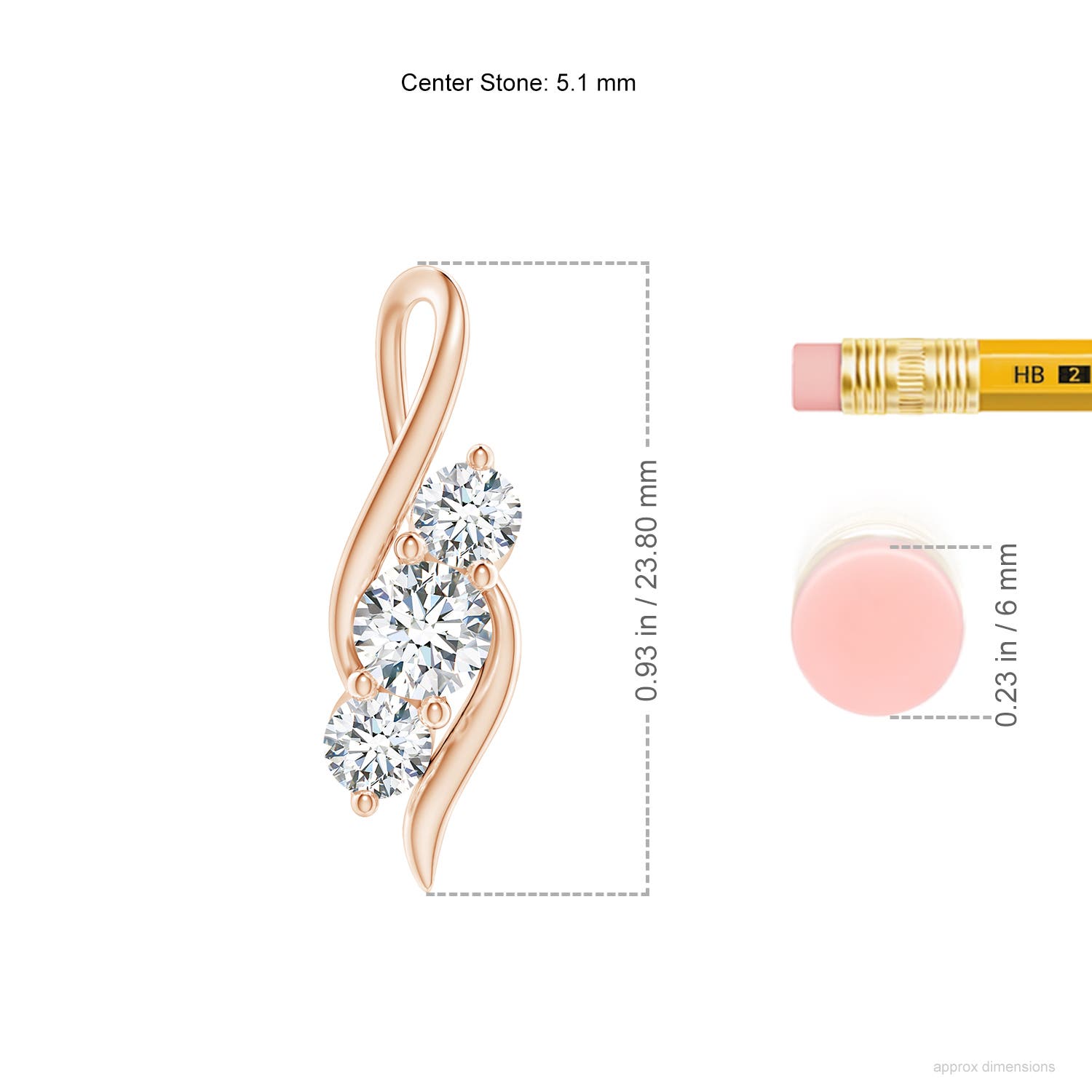 G, VS2 / 1 CT / 14 KT Rose Gold