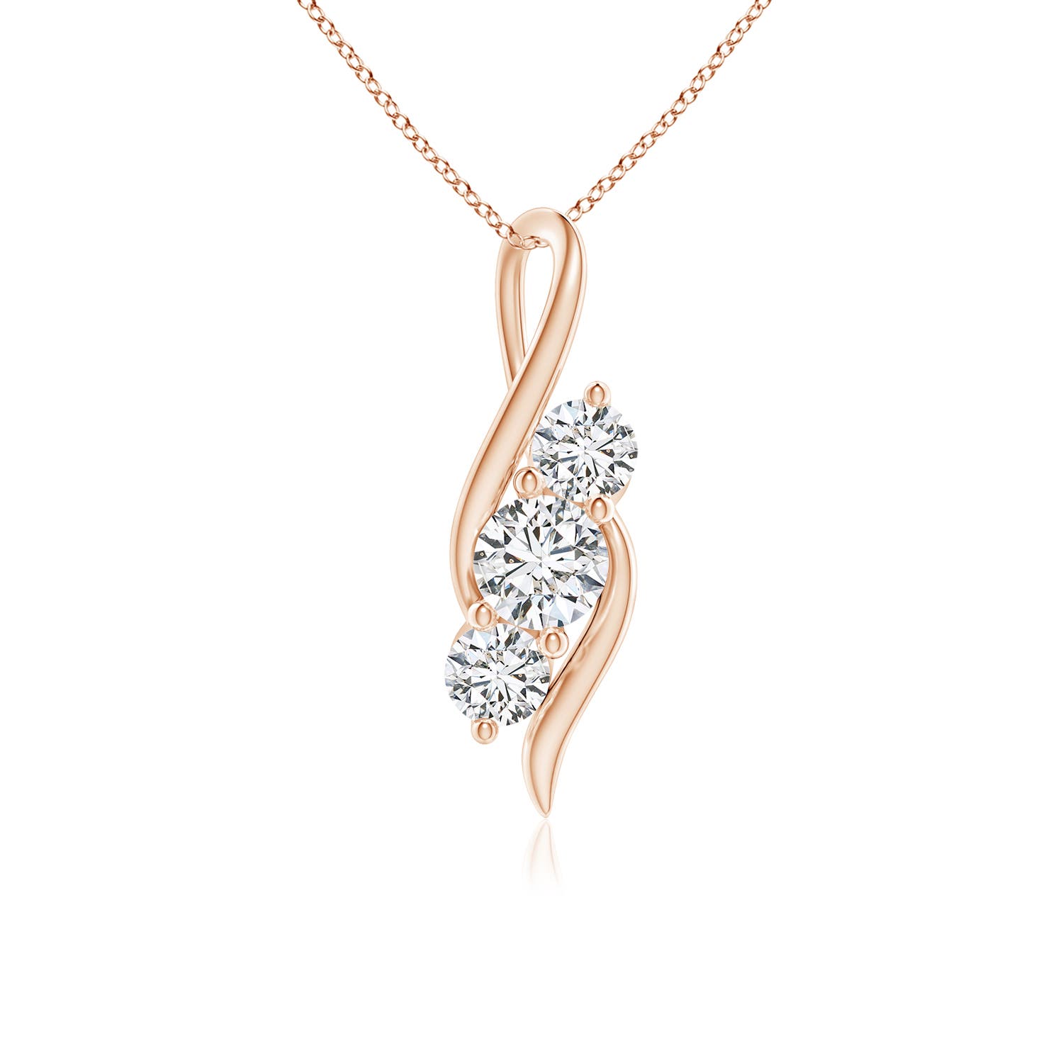 H, SI2 / 1 CT / 14 KT Rose Gold