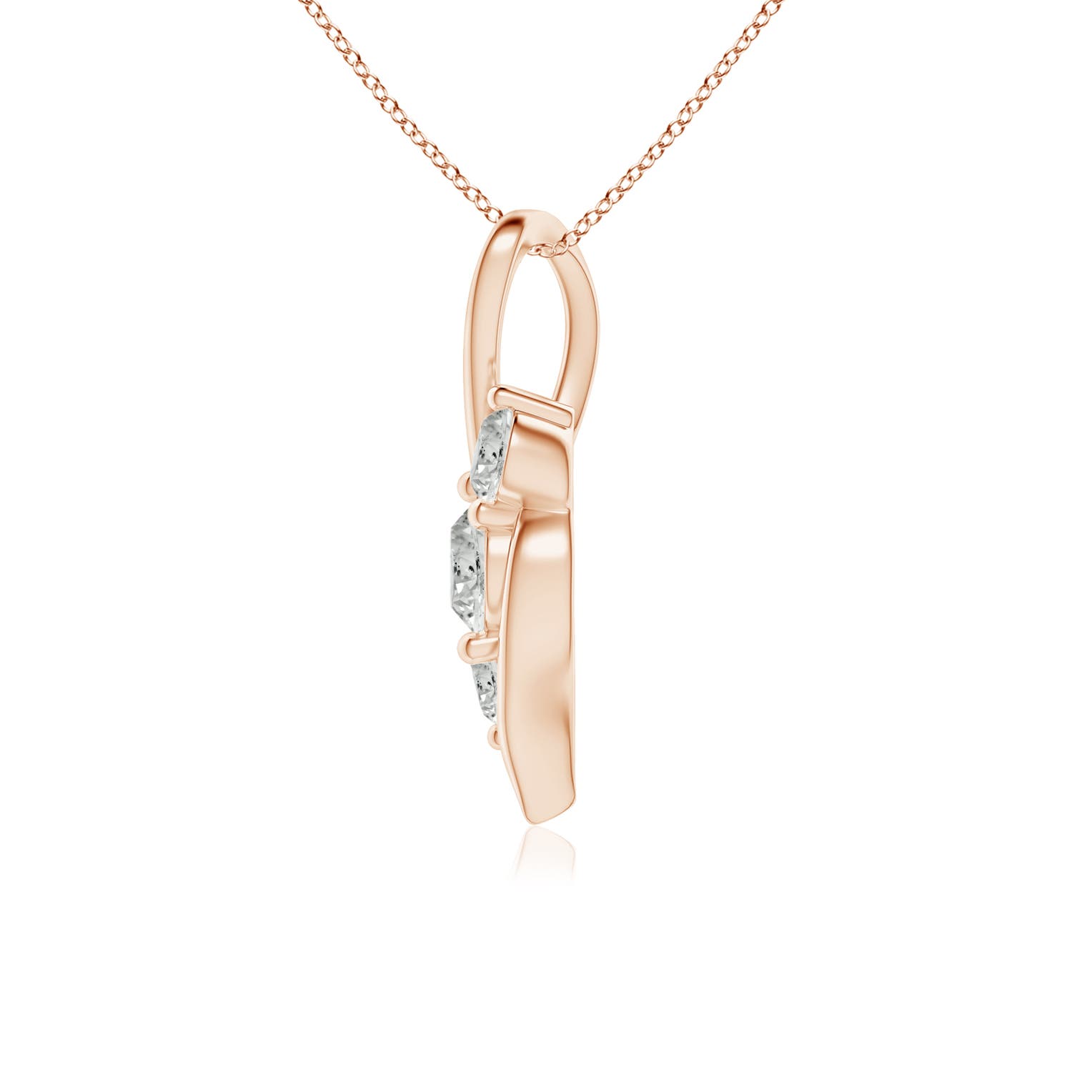 K, I3 / 1 CT / 14 KT Rose Gold