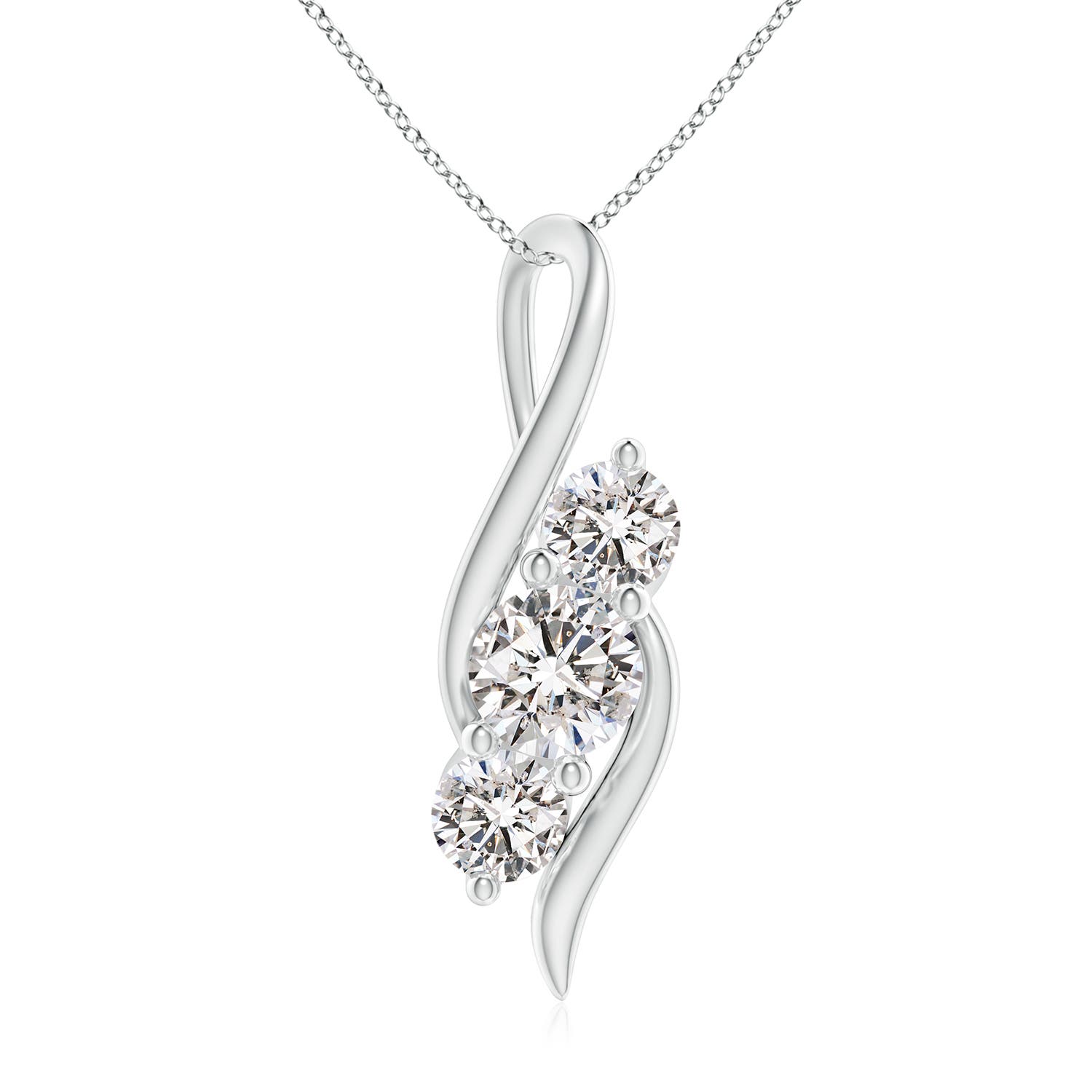 I-J, I1-I2 / 2 CT / 14 KT White Gold