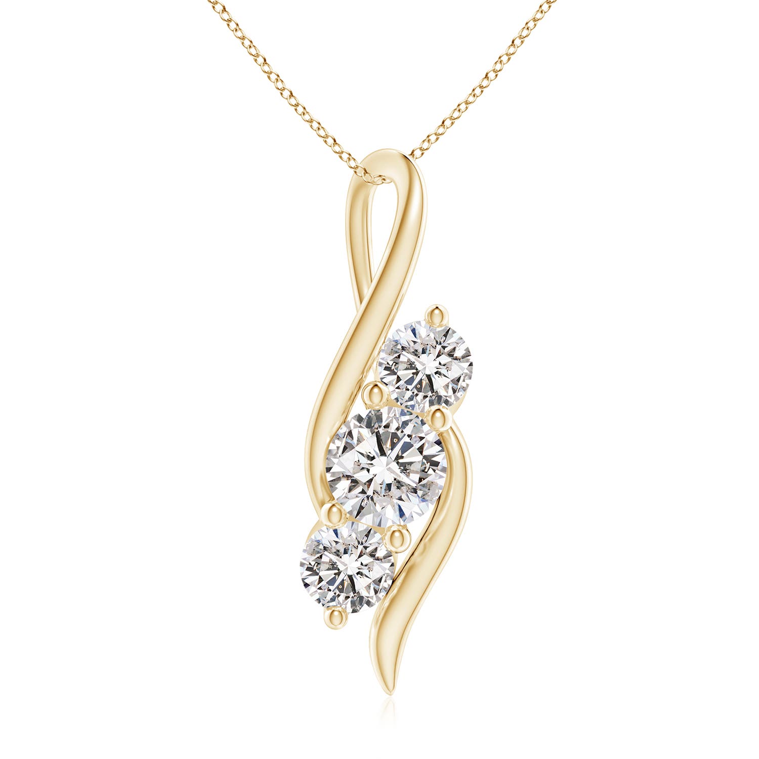 I-J, I1-I2 / 2 CT / 14 KT Yellow Gold