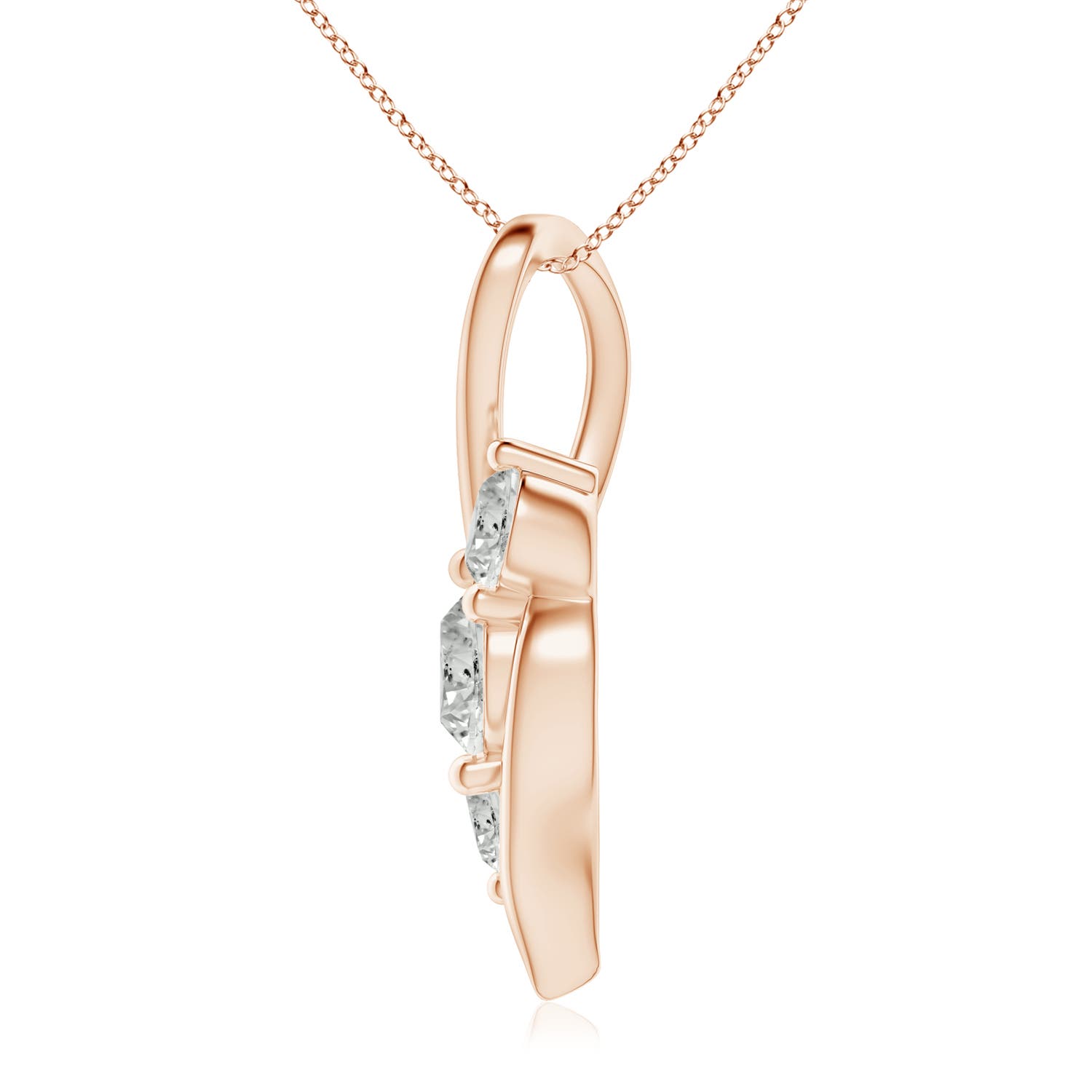 K, I3 / 2 CT / 14 KT Rose Gold