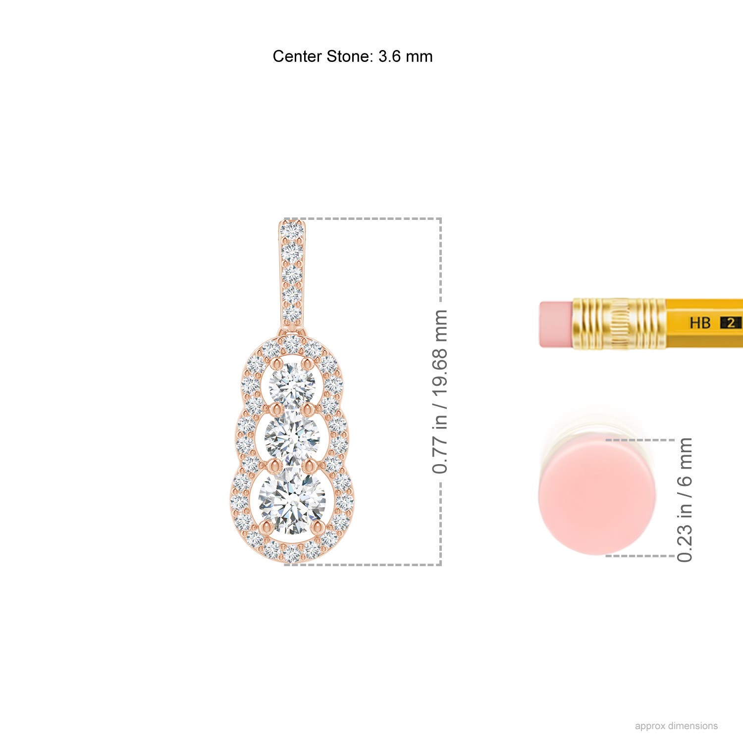 G, VS2 / 0.51 CT / 14 KT Rose Gold