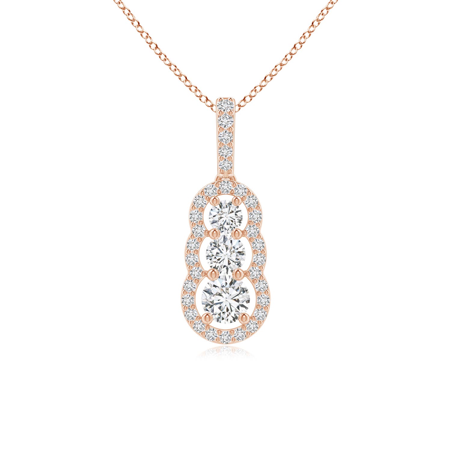 H, SI2 / 0.51 CT / 14 KT Rose Gold