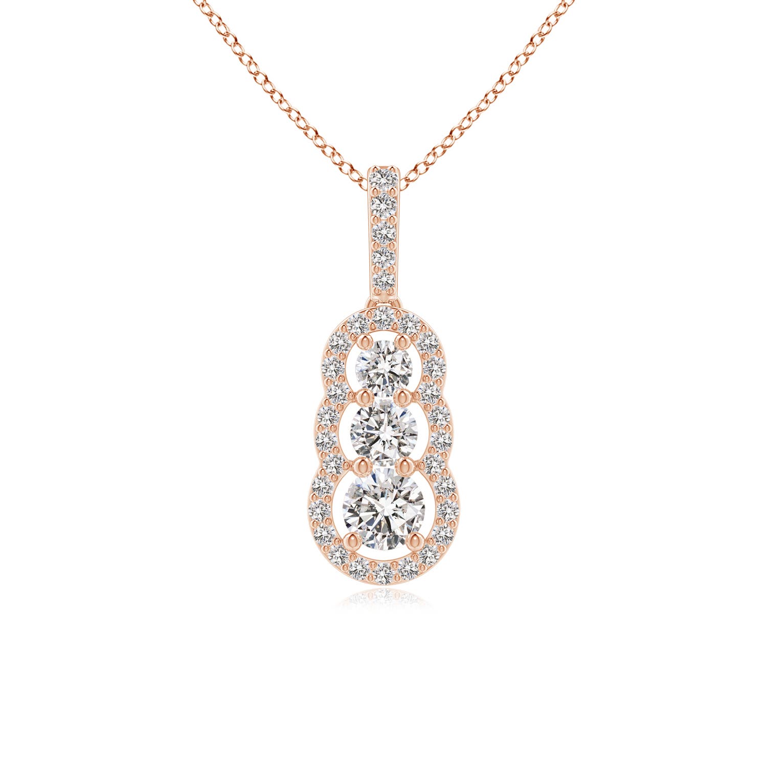 I-J, I1-I2 / 0.51 CT / 14 KT Rose Gold