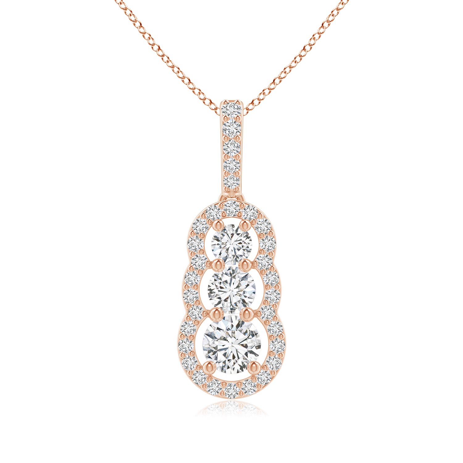 H, SI2 / 0.81 CT / 14 KT Rose Gold