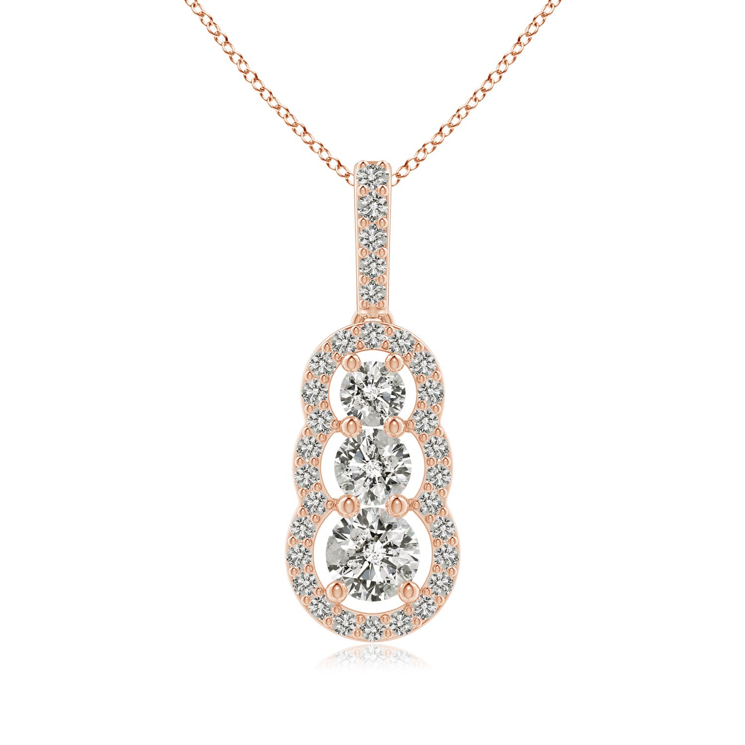 K, I3 / 0.81 CT / 14 KT Rose Gold