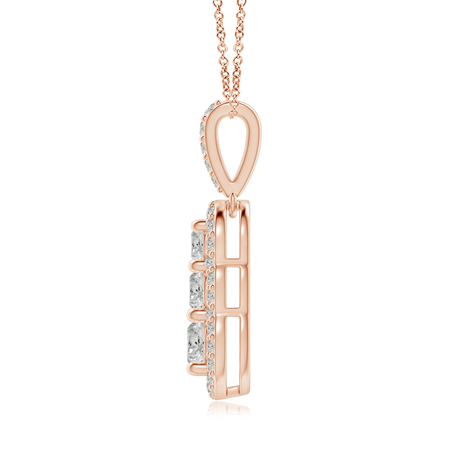 K, I3 / 0.81 CT / 14 KT Rose Gold