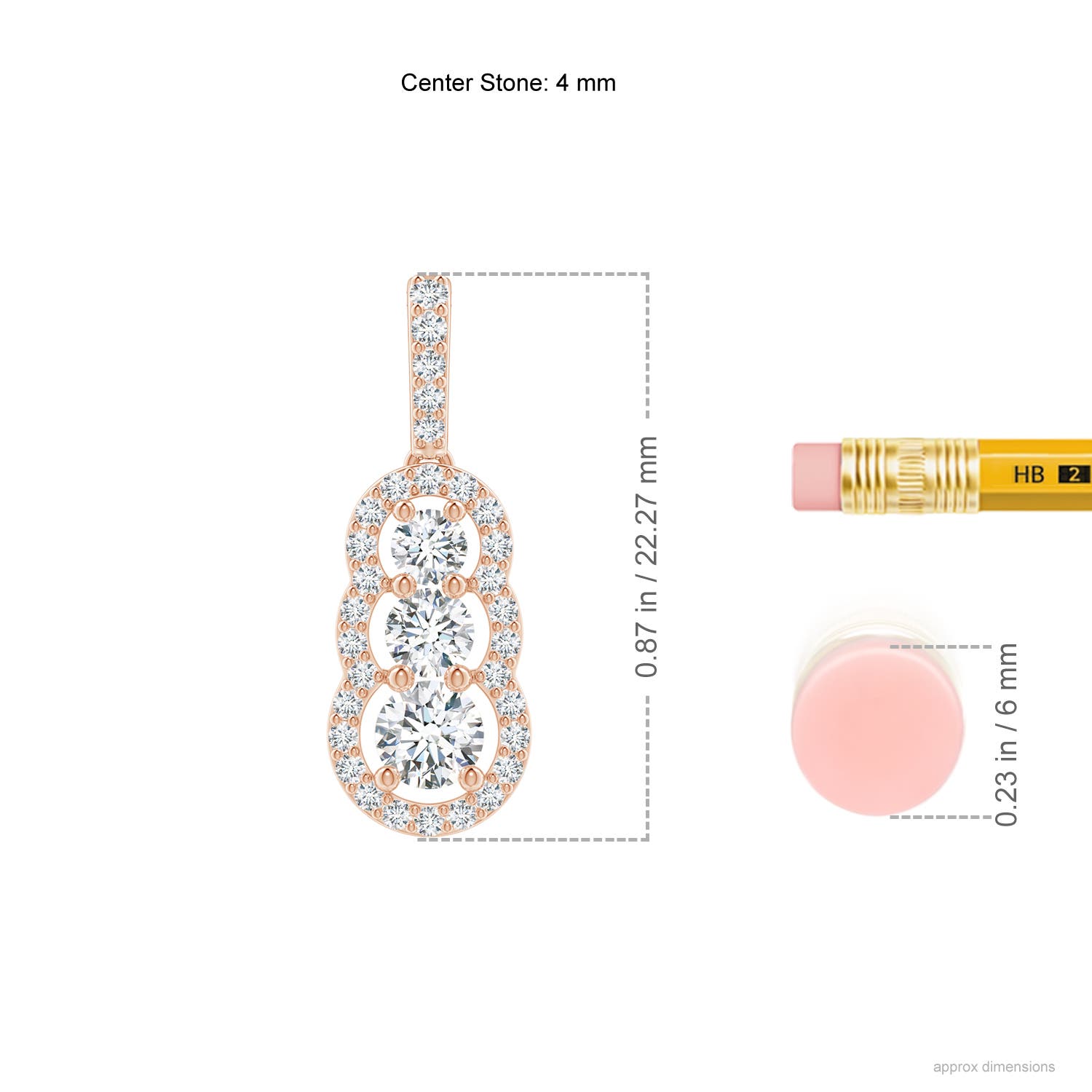 G, VS2 / 0.68 CT / 14 KT Rose Gold