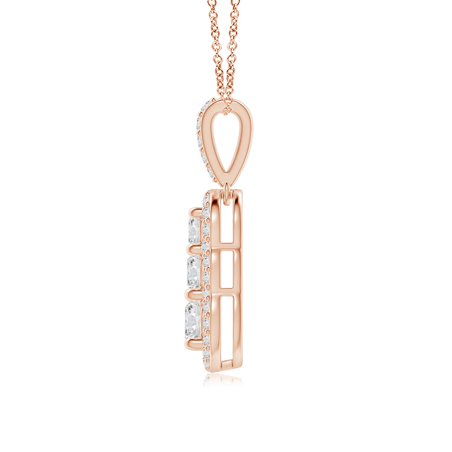 H, SI2 / 0.68 CT / 14 KT Rose Gold