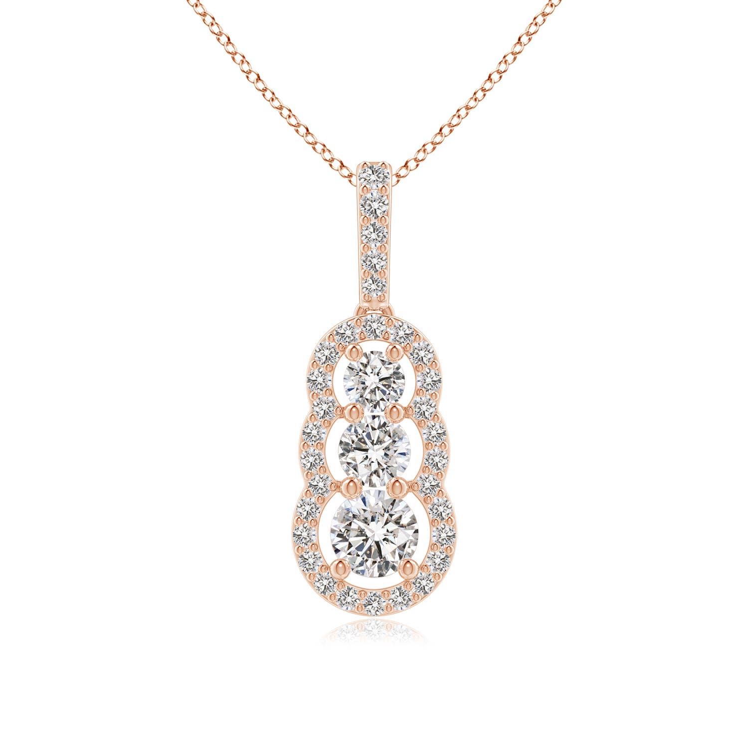 I-J, I1-I2 / 0.68 CT / 14 KT Rose Gold