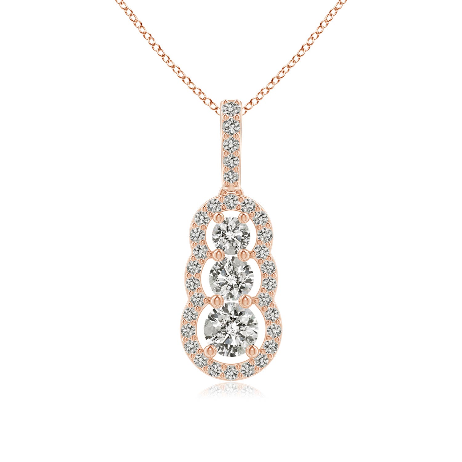 K, I3 / 0.68 CT / 14 KT Rose Gold