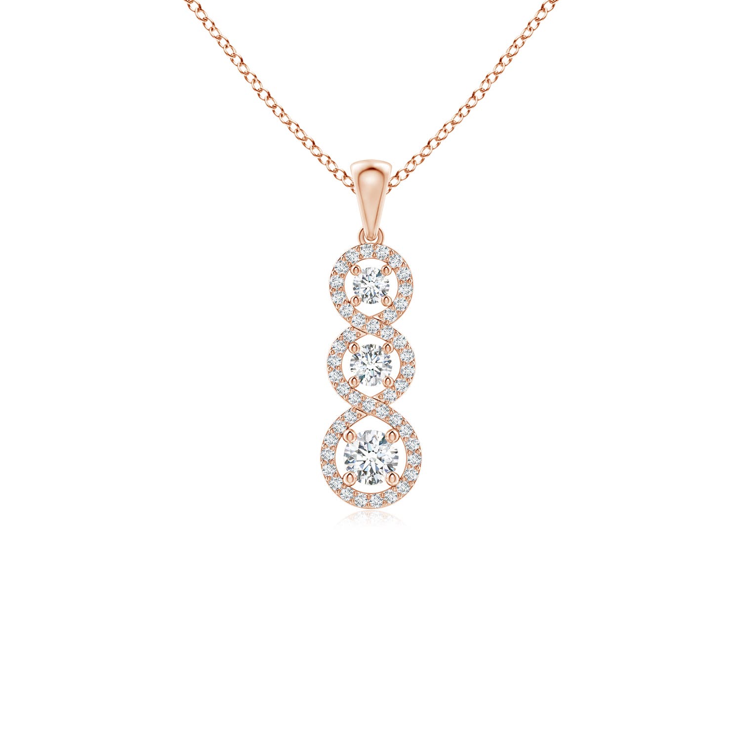 F-G, VS / 0.48 CT / 14 KT Rose Gold