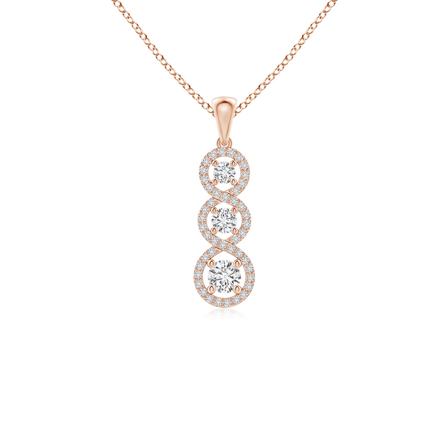 H, SI2 / 0.5 CT / 14 KT Rose Gold