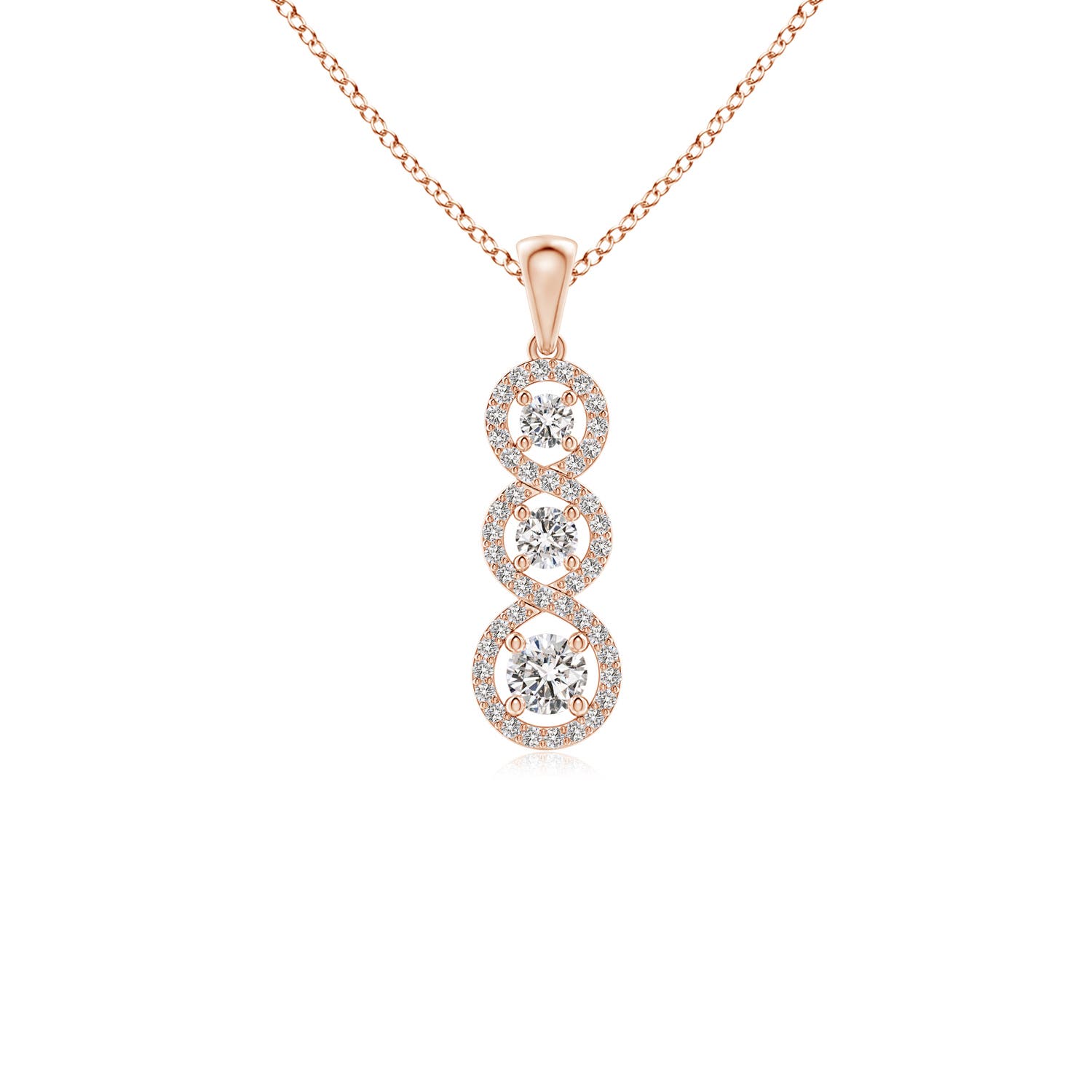 I-J, I1-I2 / 0.5 CT / 14 KT Rose Gold