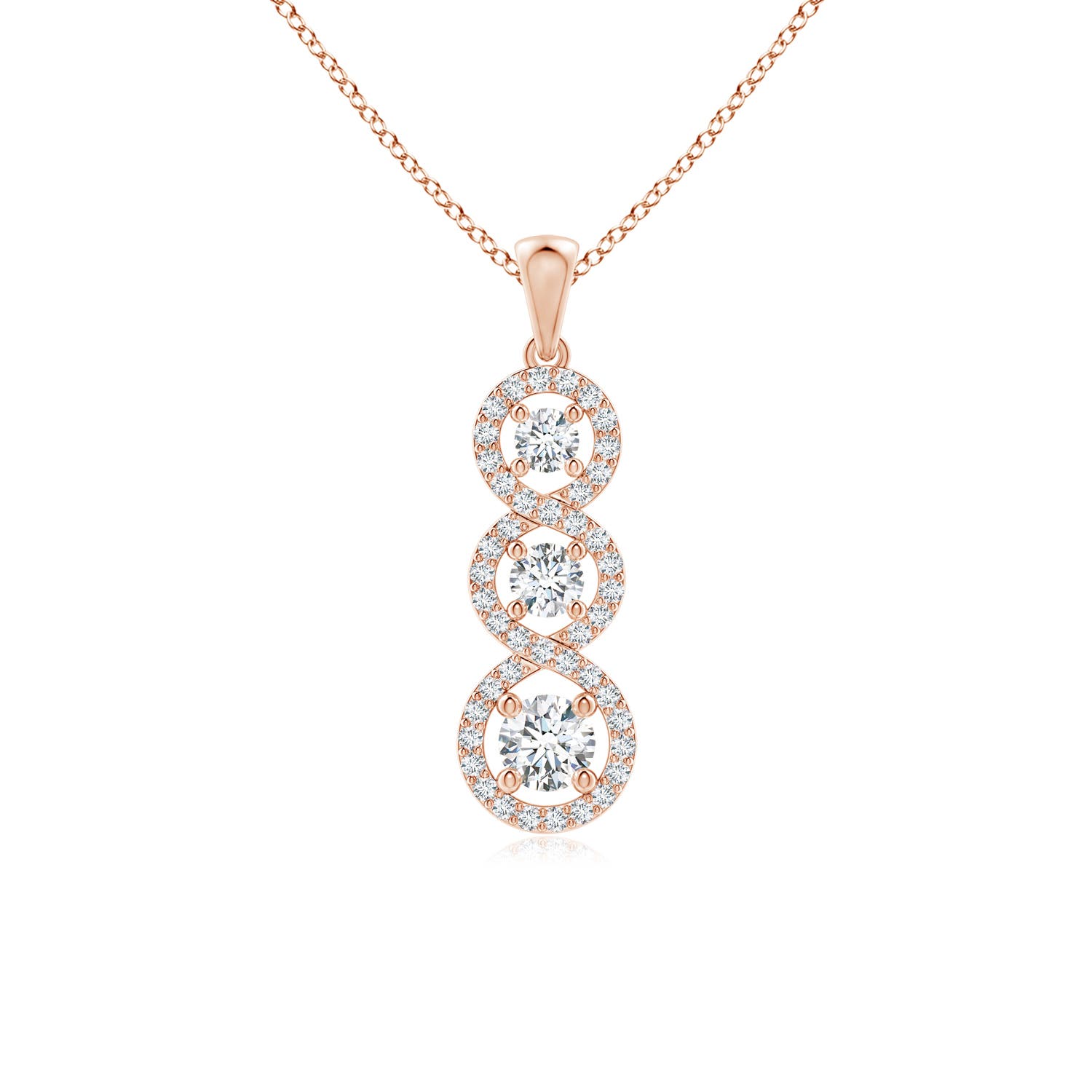 G, VS2 / 0.81 CT / 14 KT Rose Gold