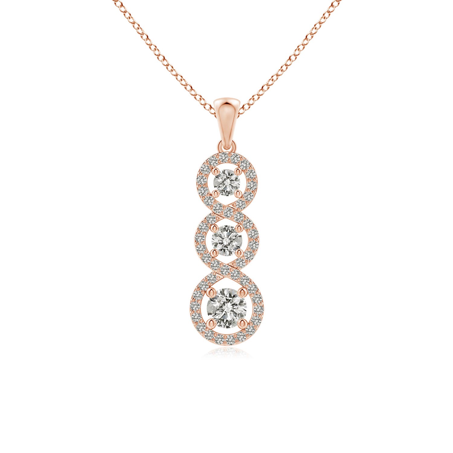 K, I3 / 0.81 CT / 14 KT Rose Gold