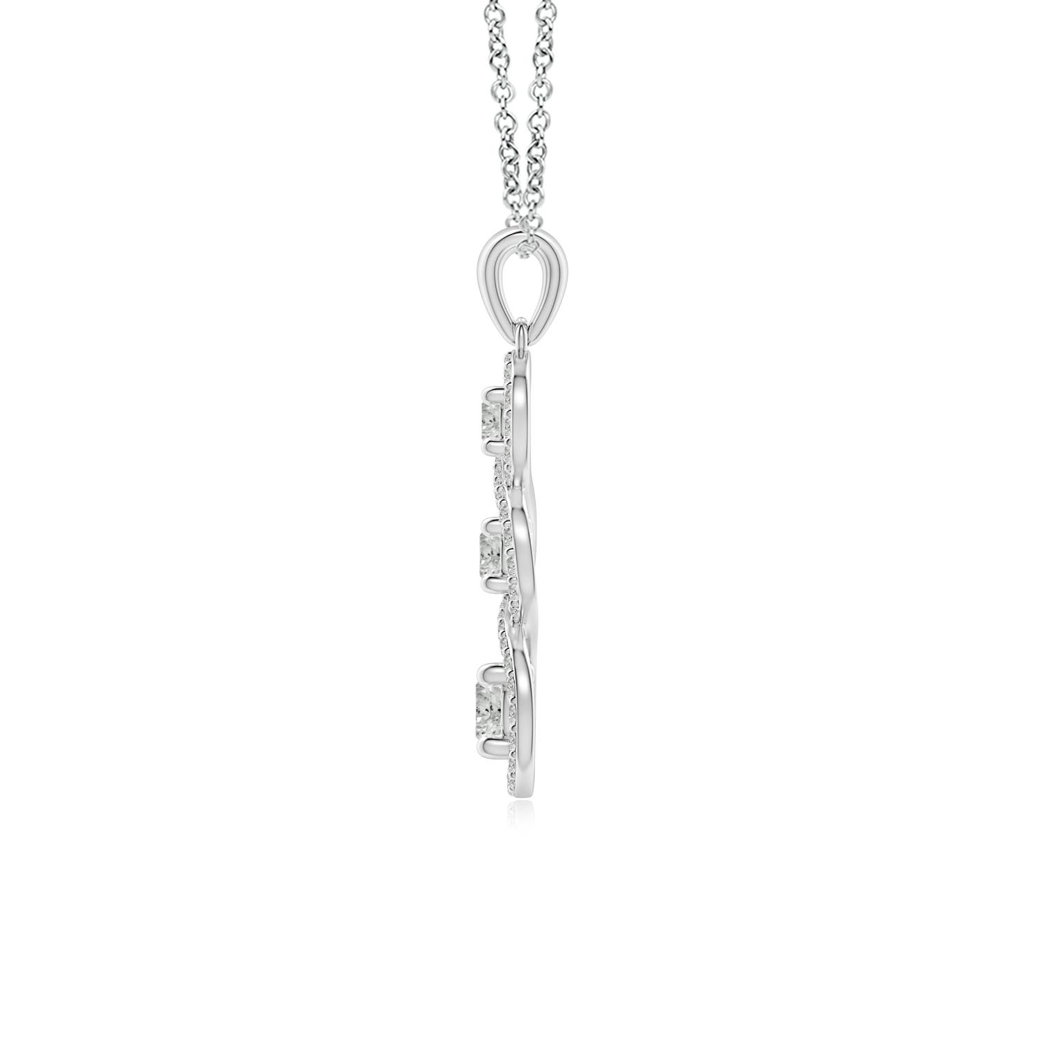 K, I3 / 0.81 CT / 14 KT White Gold