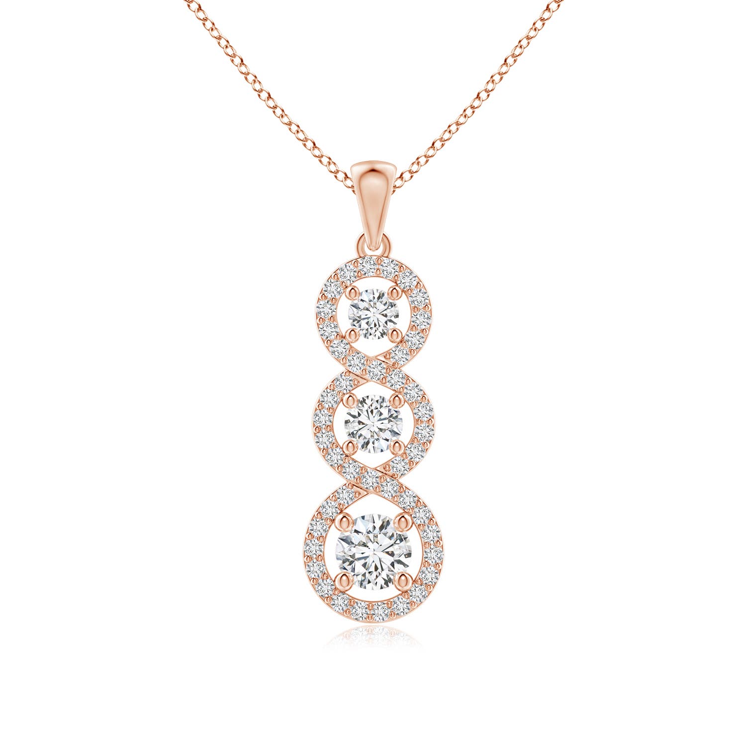 H, SI2 / 1.04 CT / 14 KT Rose Gold