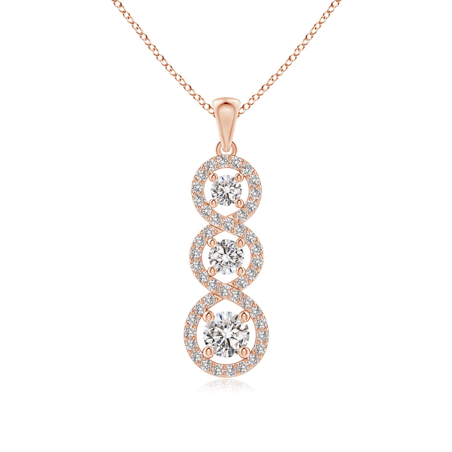 I-J, I1-I2 / 1.04 CT / 14 KT Rose Gold