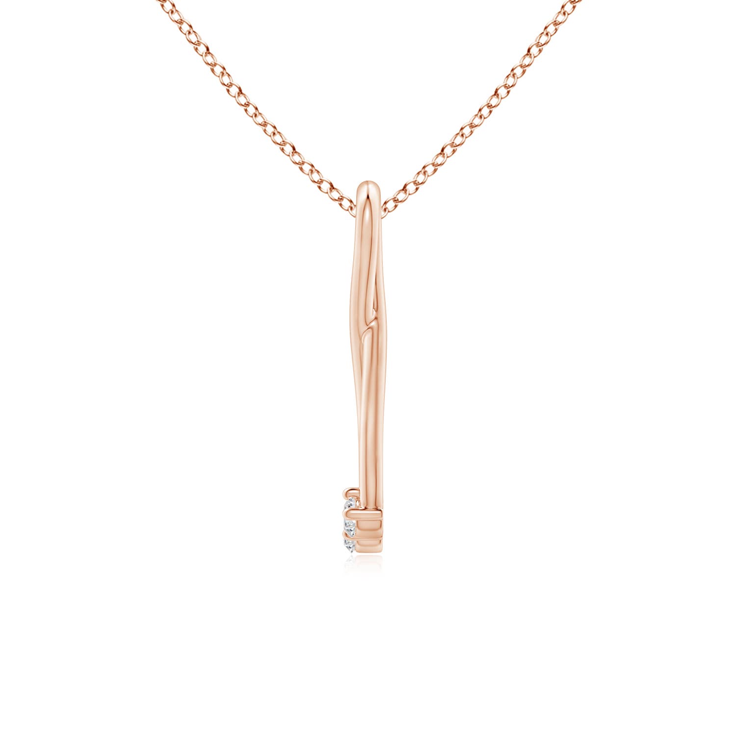 H, SI2 / 0.26 CT / 14 KT Rose Gold