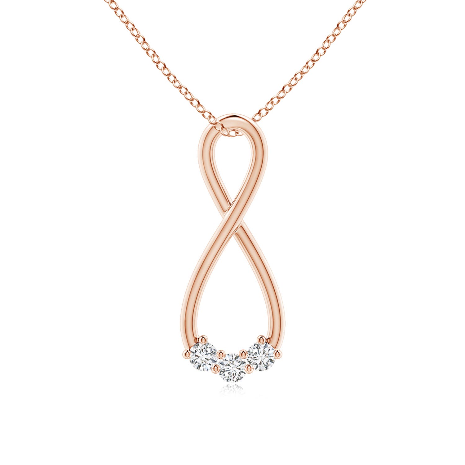 H, SI2 / 0.38 CT / 14 KT Rose Gold