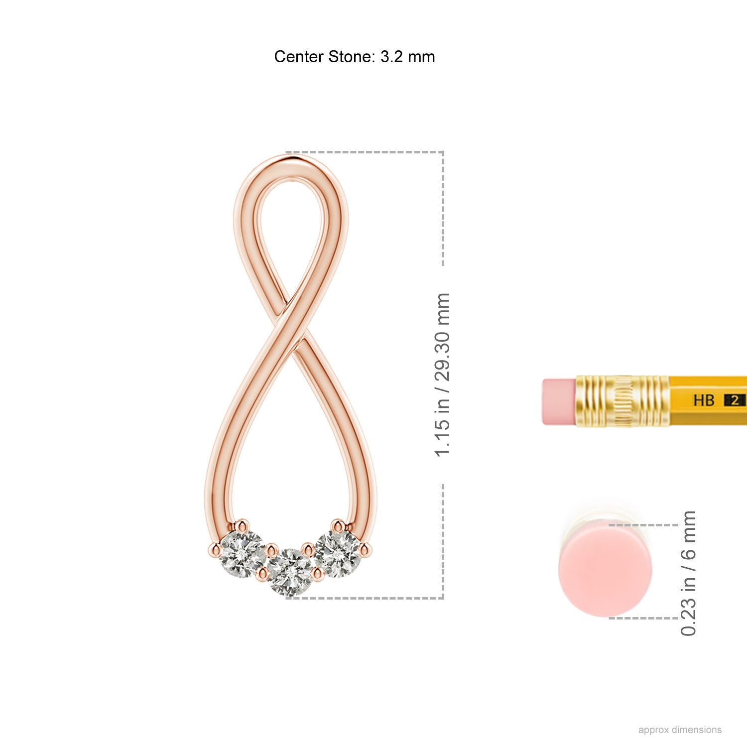 K, I3 / 0.38 CT / 14 KT Rose Gold