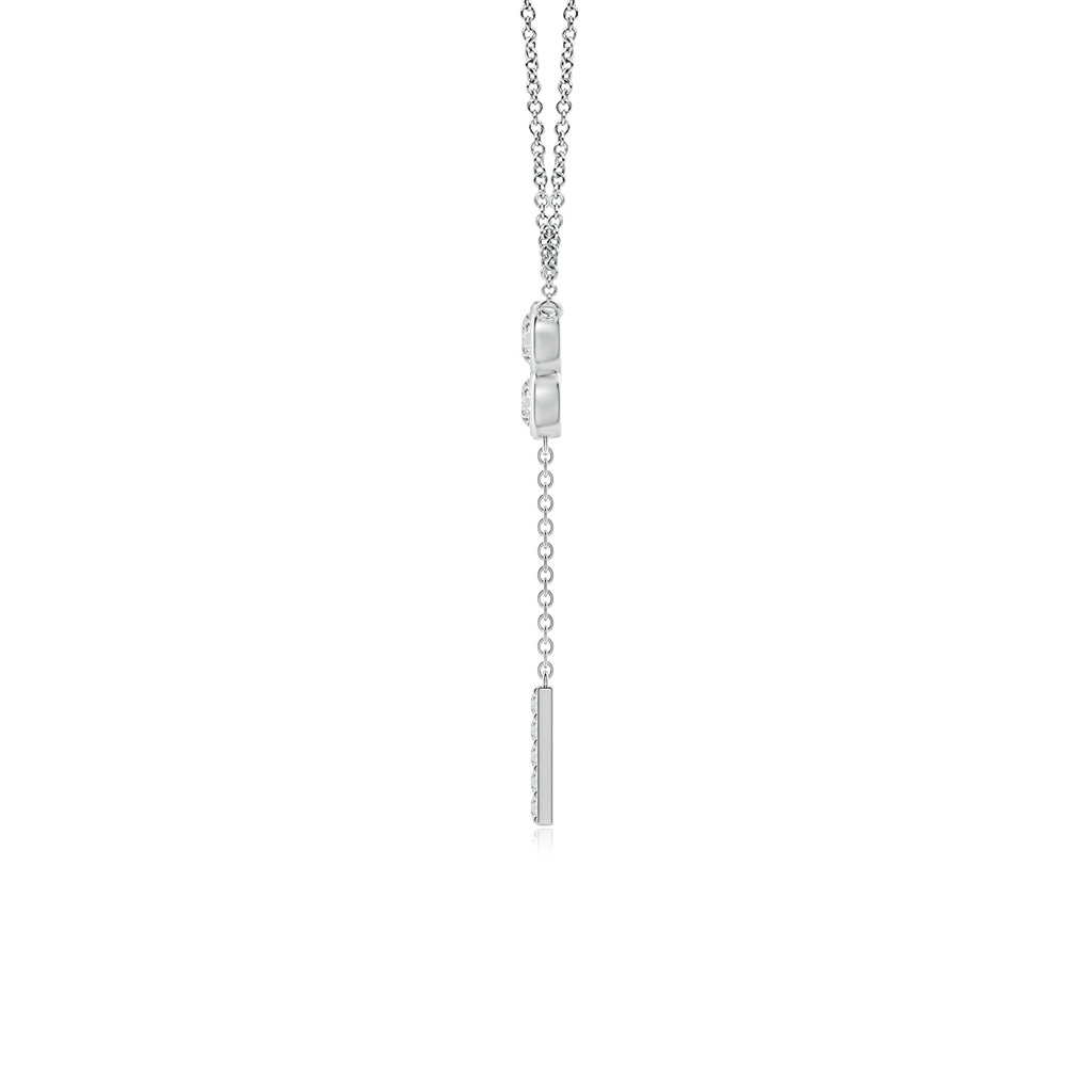 3.4mm HSI2 Bezel-Set Trio Diamond Lariat Necklace in P950 Platinum - side_1