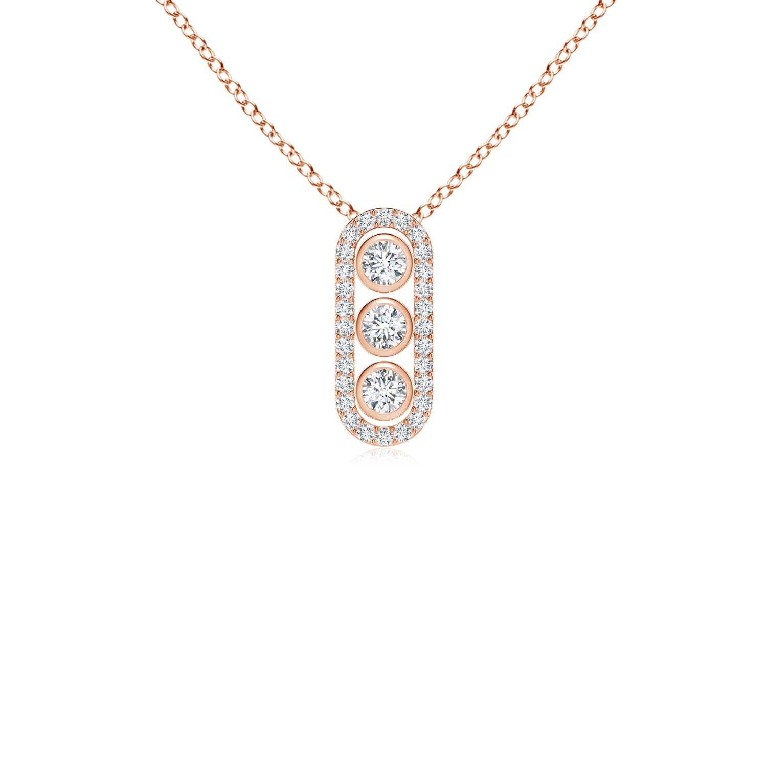 F-G, VS / 0.23 CT / 14 KT Rose Gold