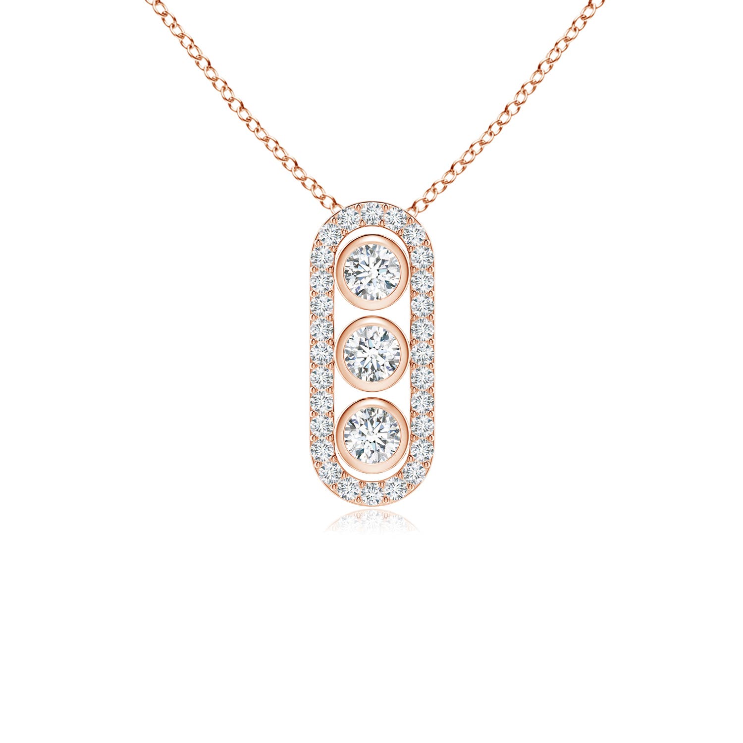 F-G, VS / 0.51 CT / 14 KT Rose Gold