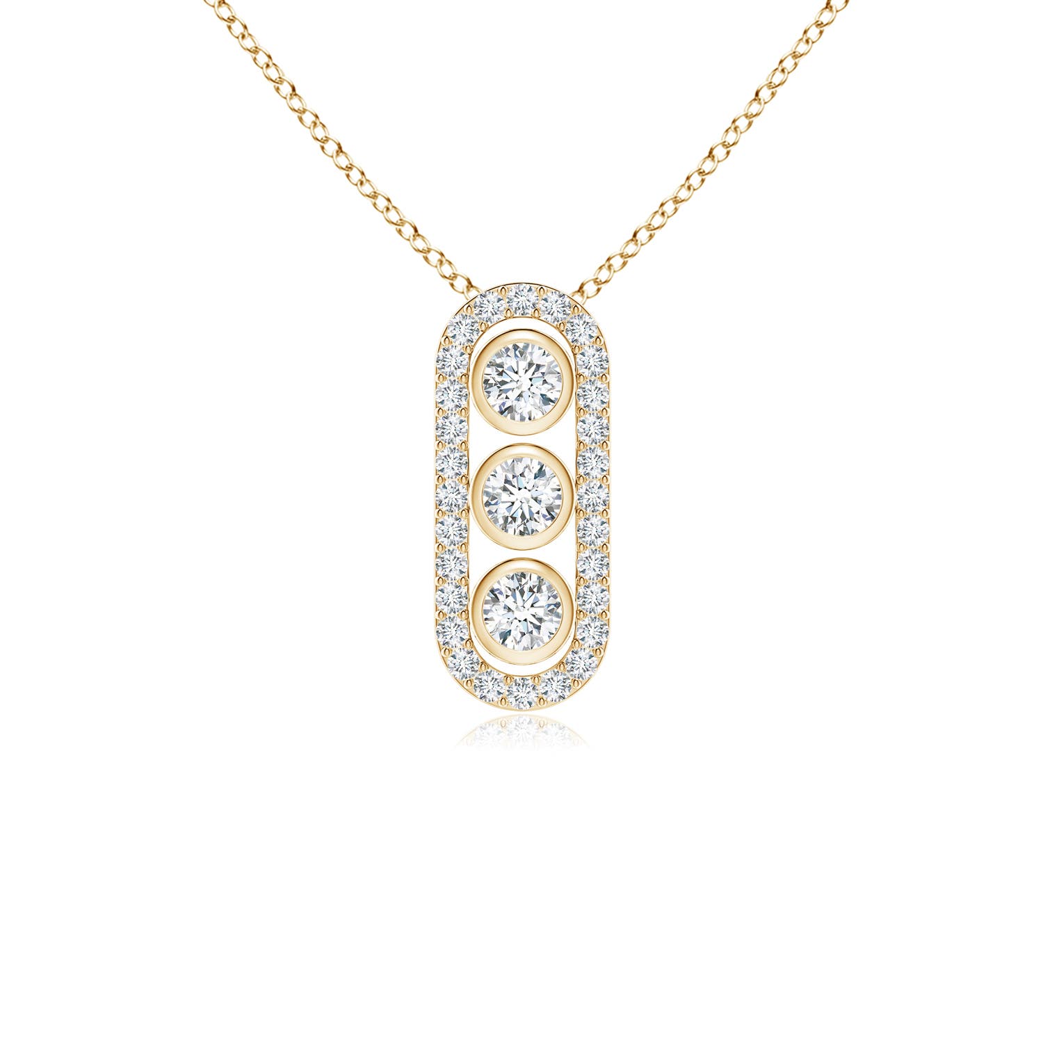 F-G, VS / 0.51 CT / 14 KT Yellow Gold