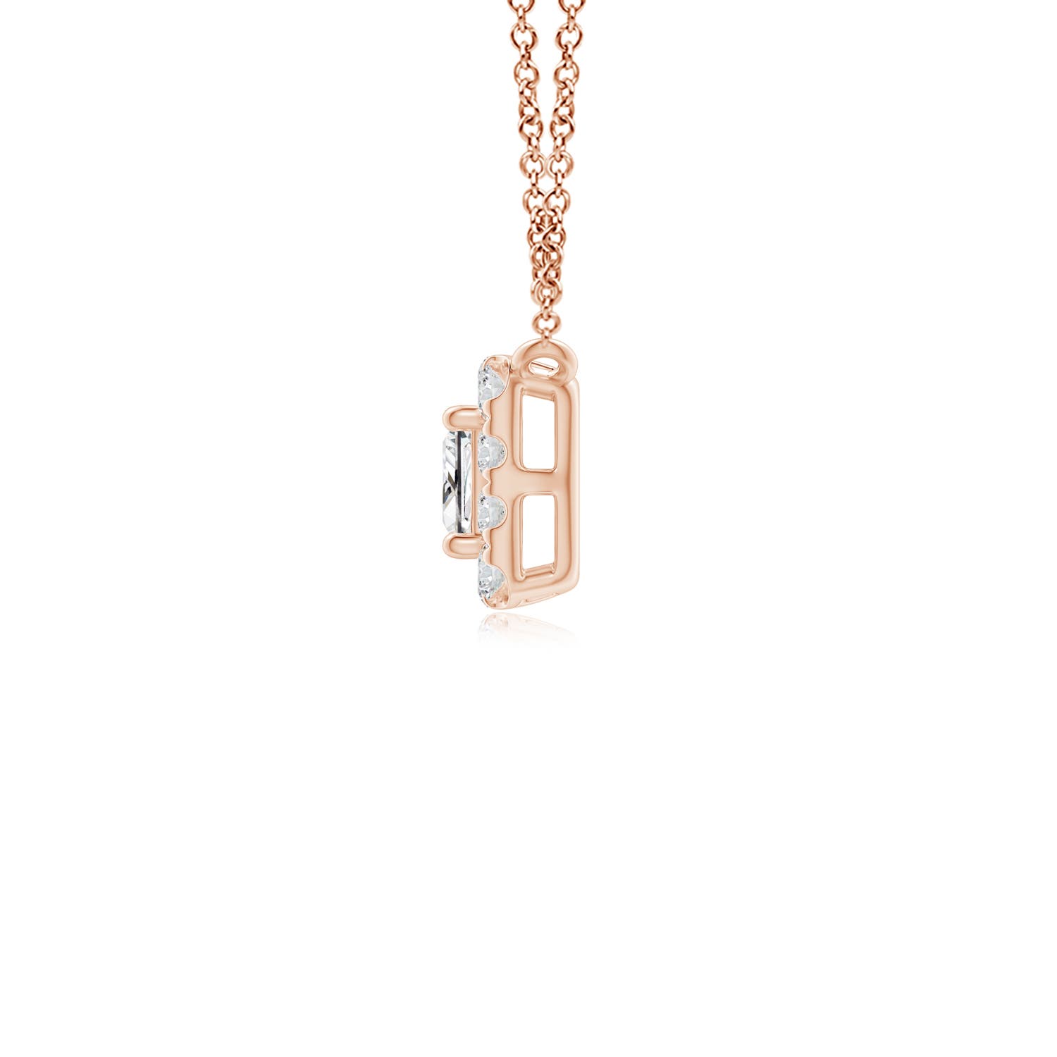 H, SI2 / 0.87 CT / 14 KT Rose Gold